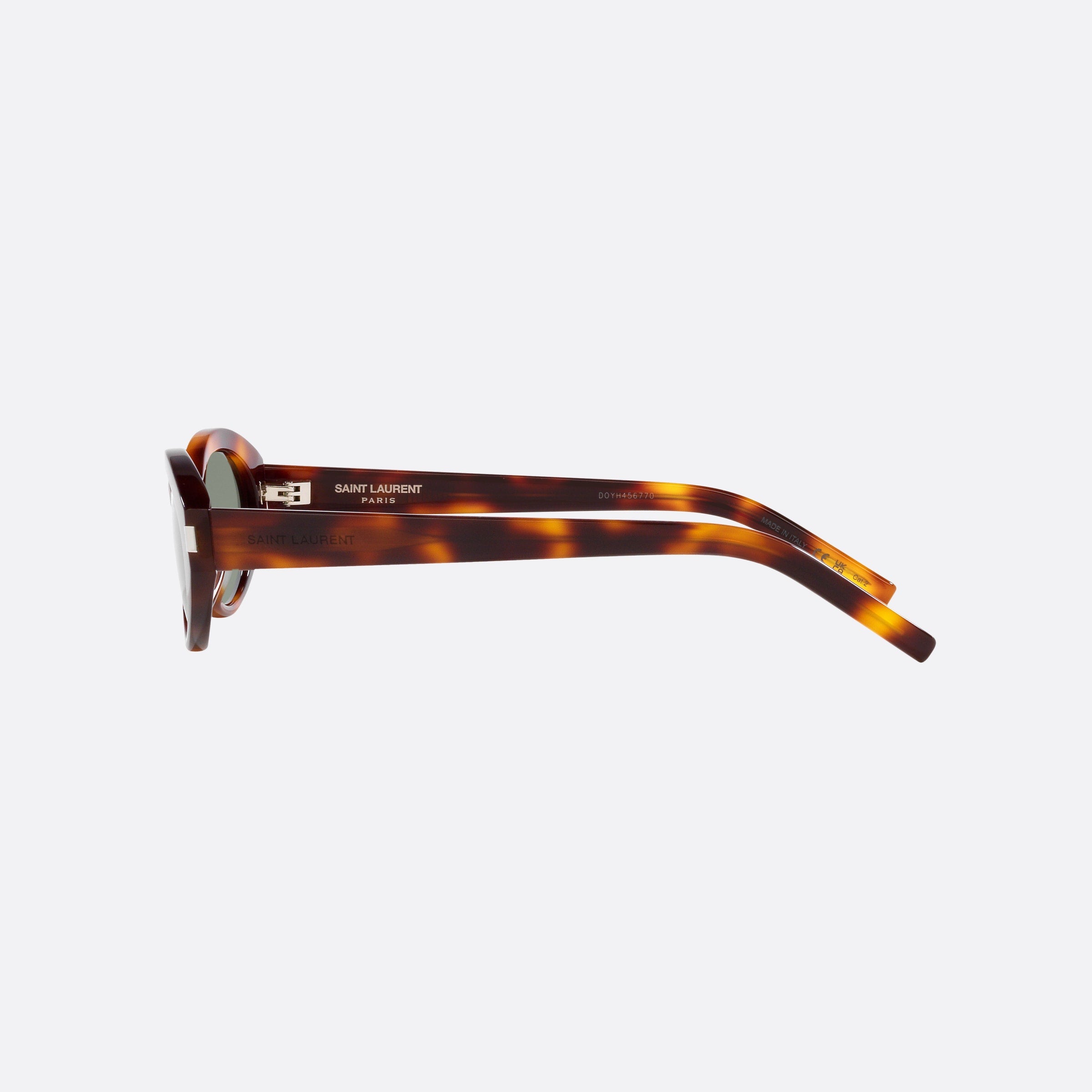 Saint 51mm Laurent Black Round Woman Sunglasses - Detail View