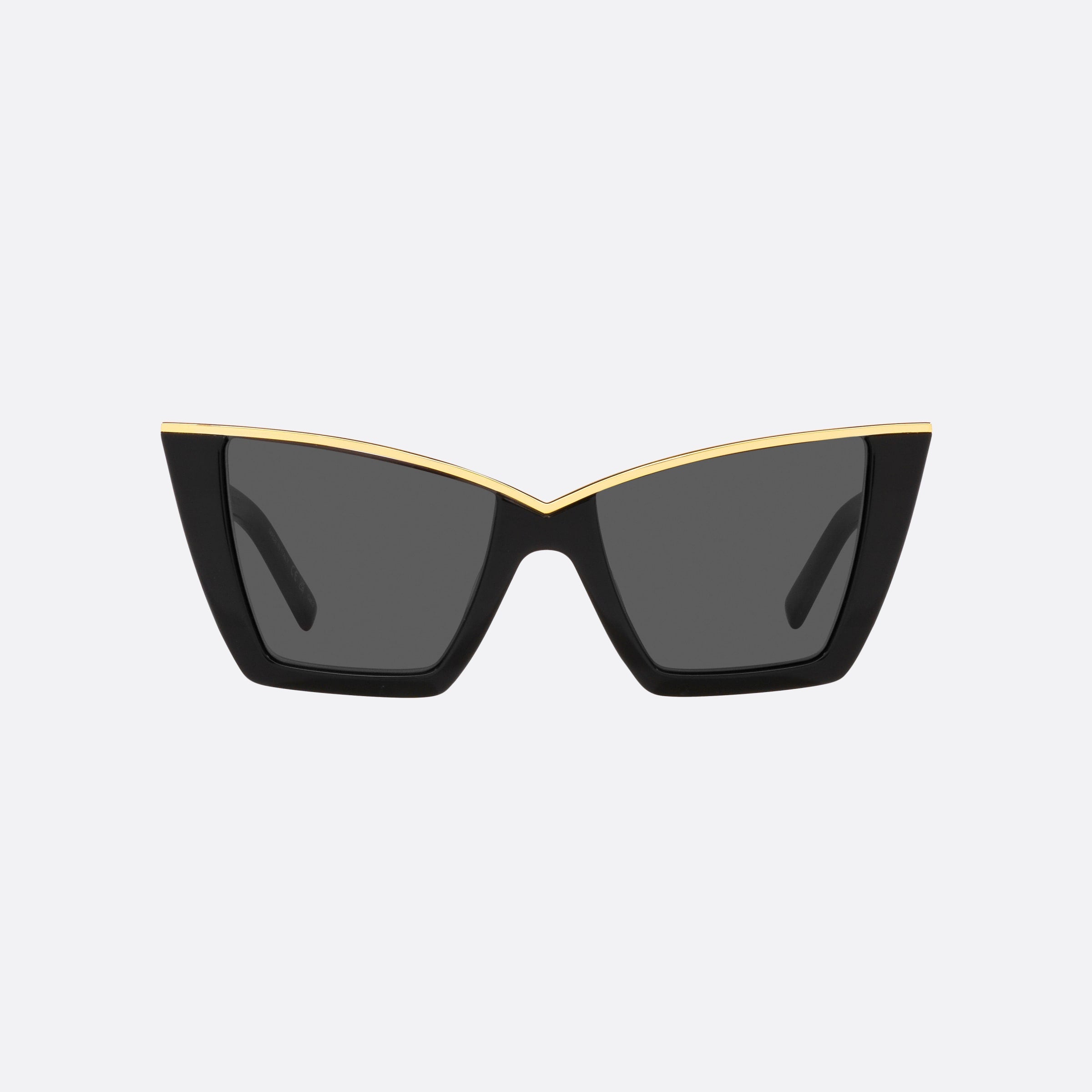 Saint 54mm Laurent Black Cat Eye Woman Sunglasses - Side View