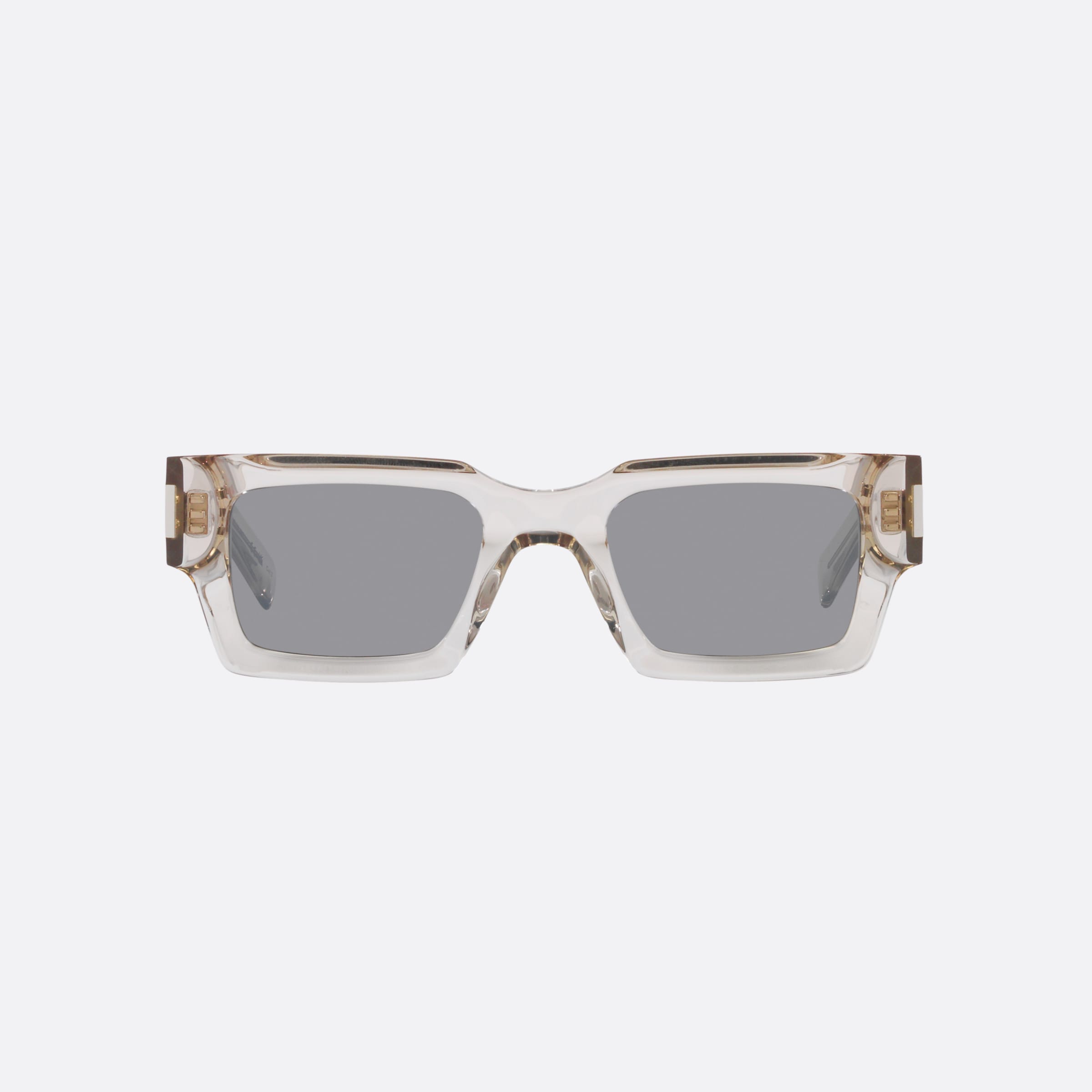 Saint 50mm Laurent Black Rectangular Unisex Sunglasses - Lifestyle Shot