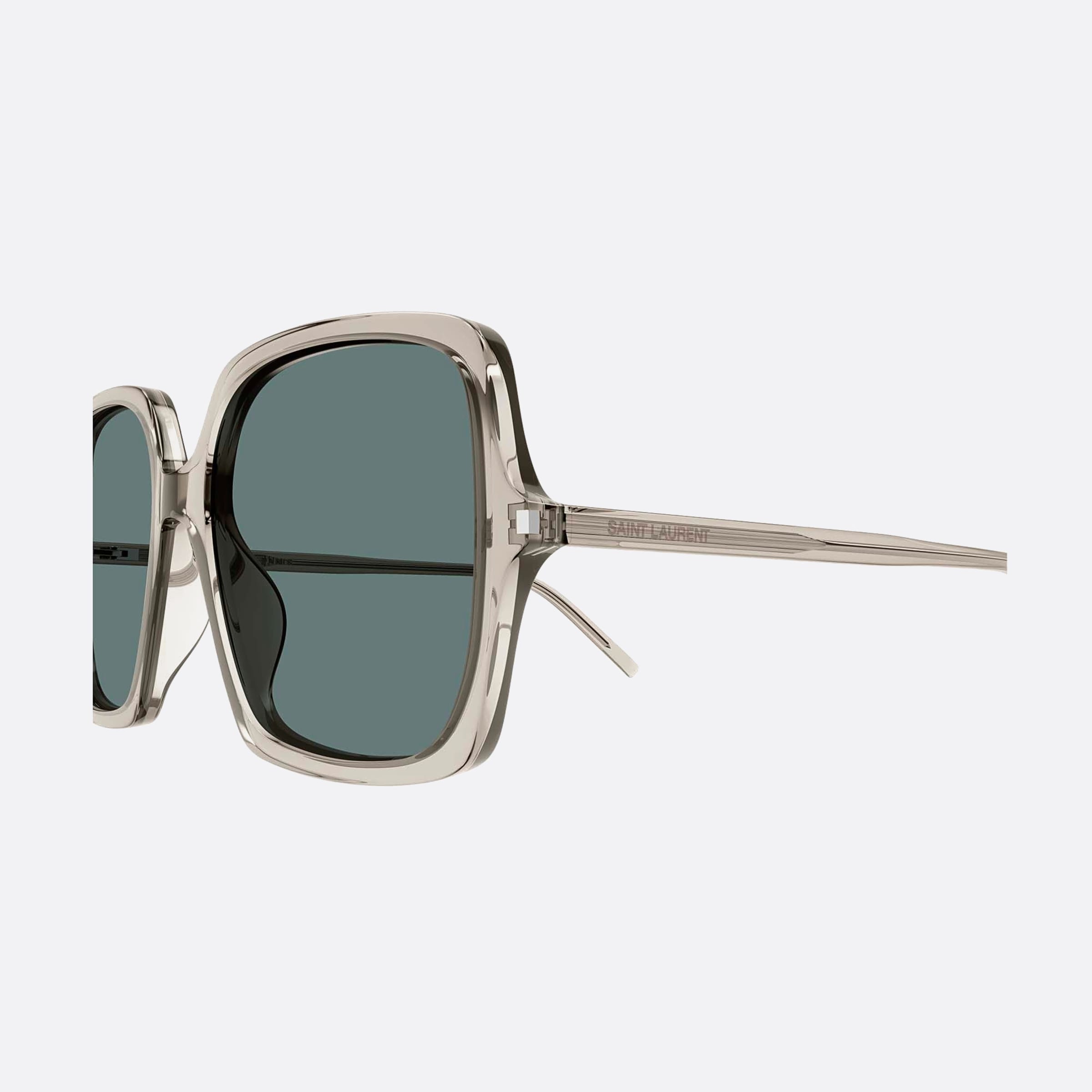 Saint 57mm Laurent Frl Brown Geometric Woman Sunglasses - Detail View