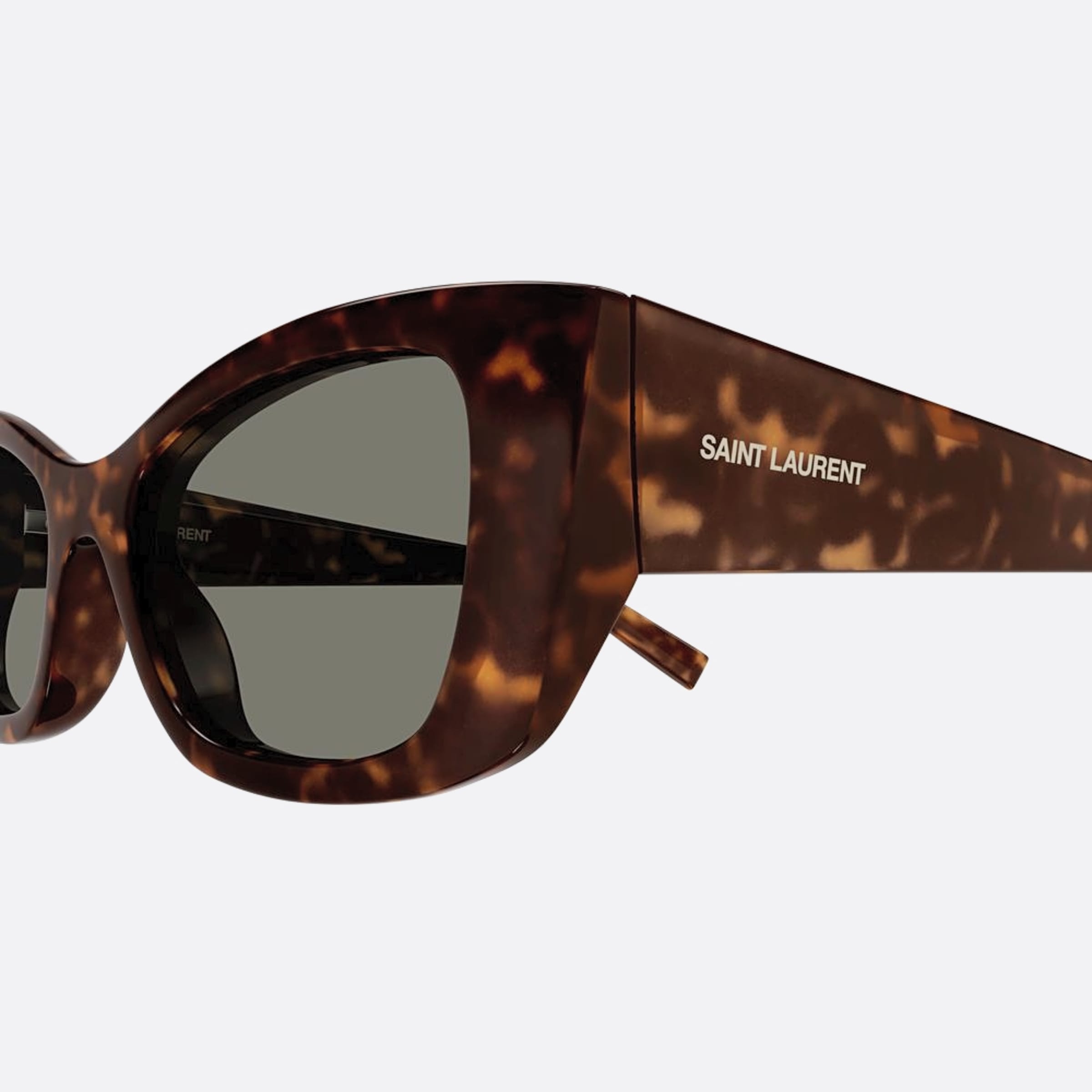 Saint 52mm Laurent Havana Cat Eye Woman Sunglasses - Lifestyle Shot