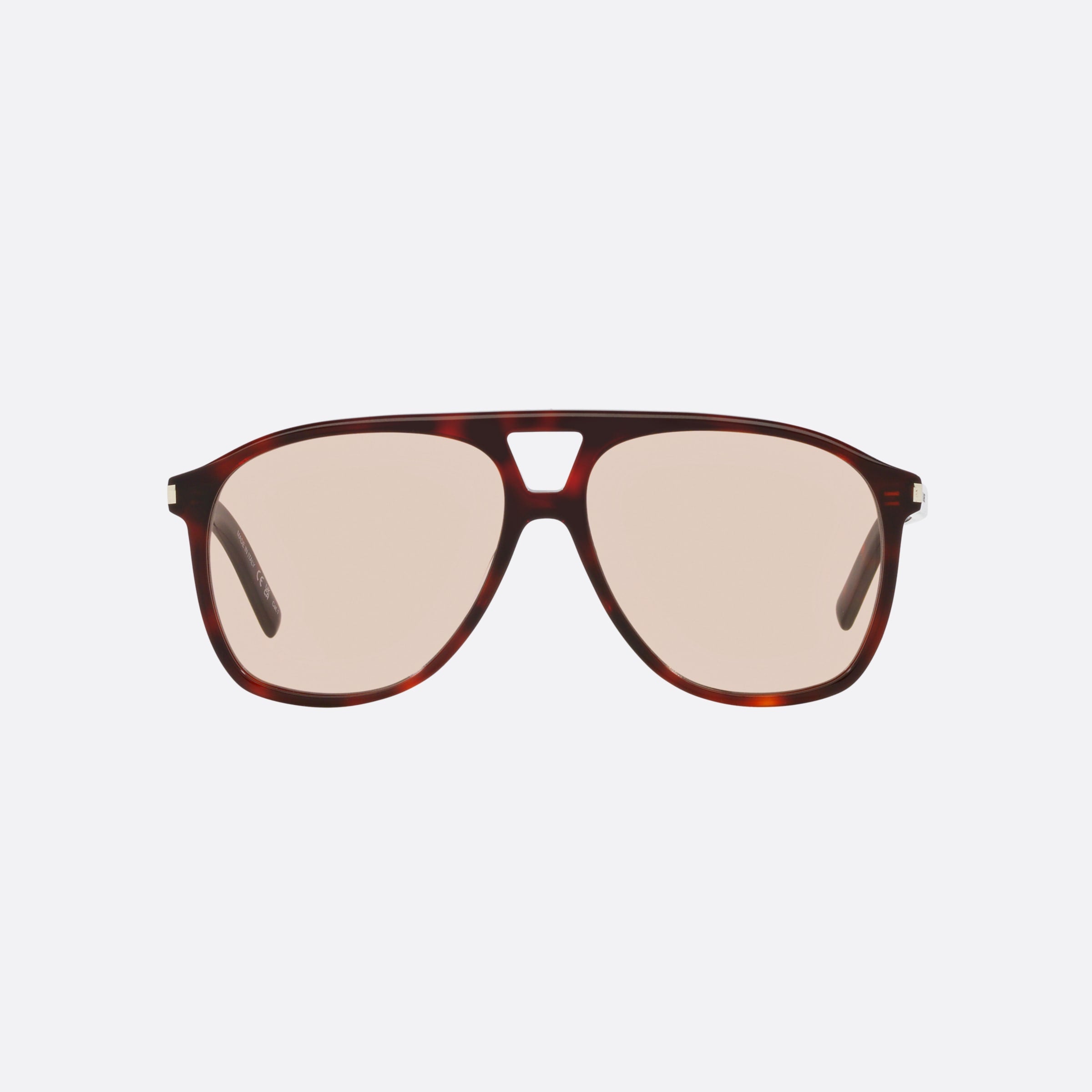 Saint 58mm Laurent Dune Vfr Havana Rectangular Woman Sunglasses - Lifestyle Shot