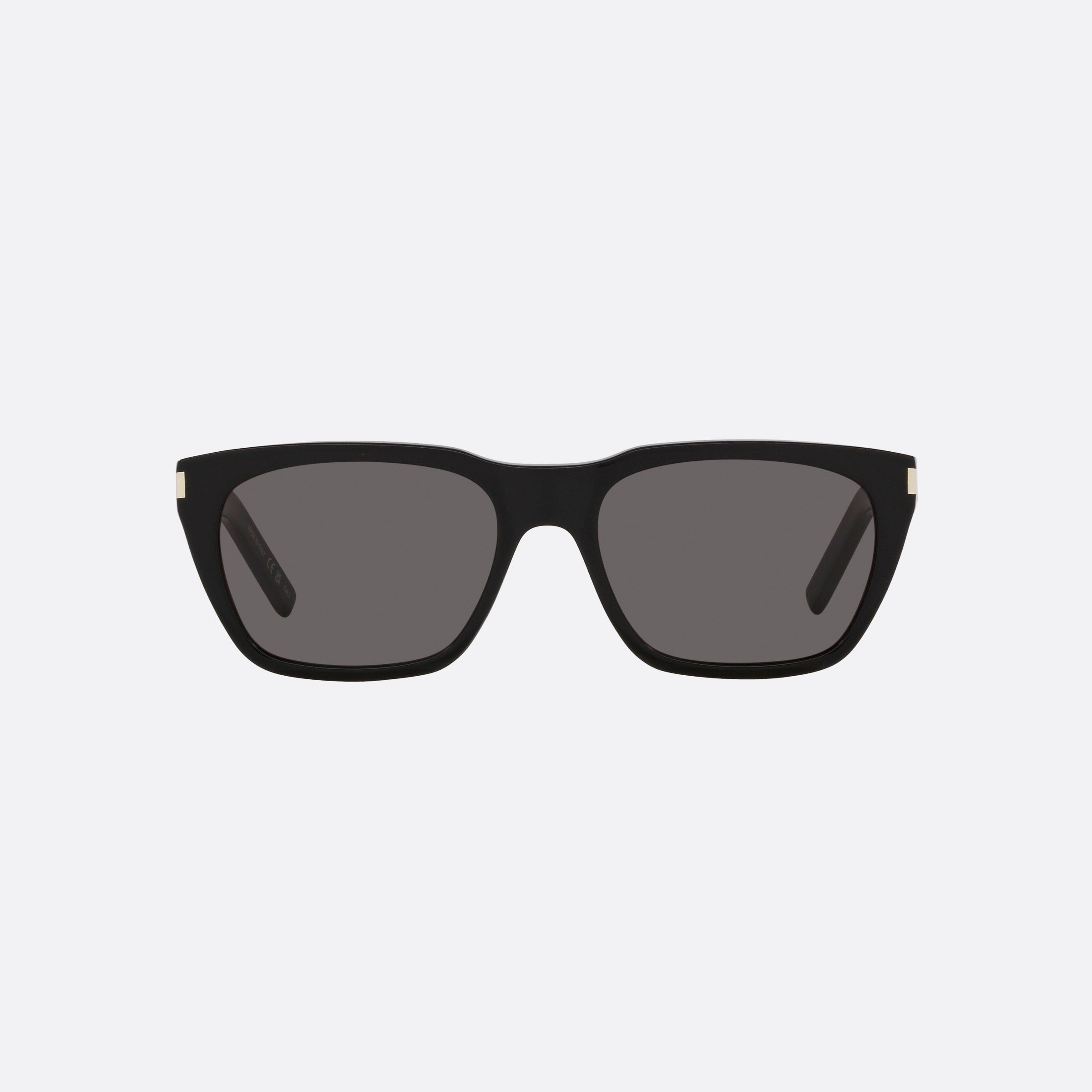 Saint 56mm Laurent Black Rectangle Men Sunglasses - Side View
