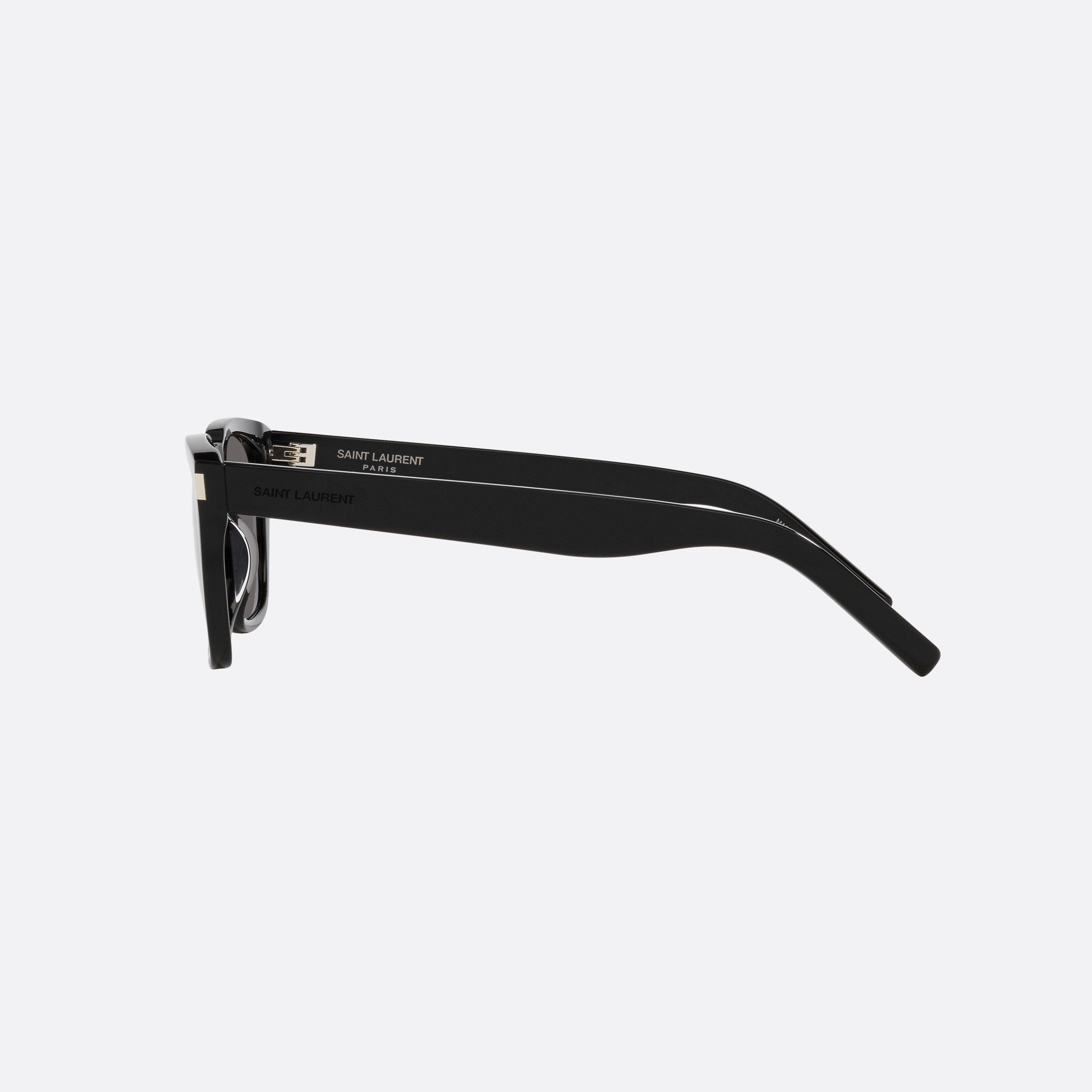 Saint 56mm Laurent Black Rectangle Men Sunglasses - Detail View