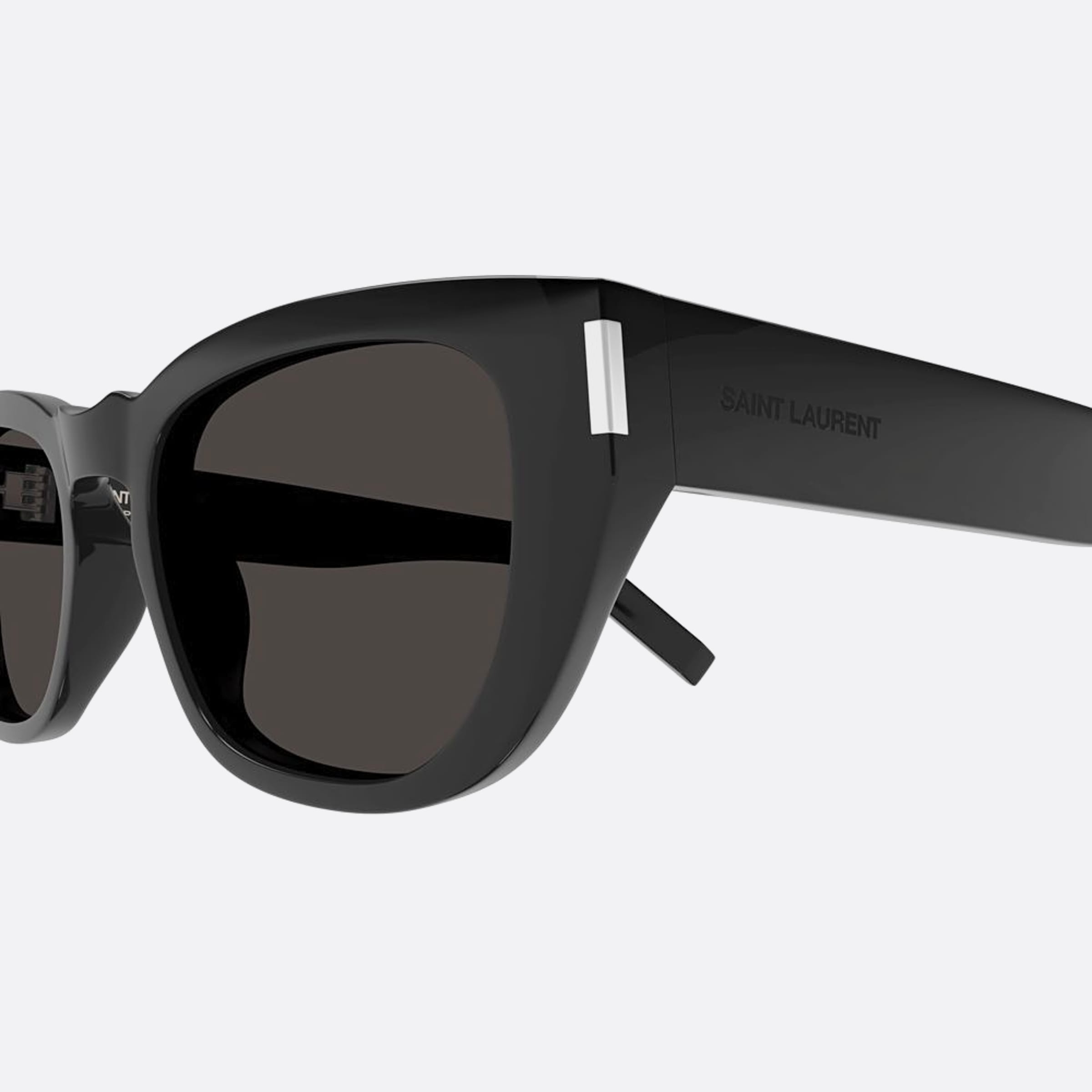 Saint 51mm Laurent Black Geometric Men Sunglasses - Lifestyle Shot