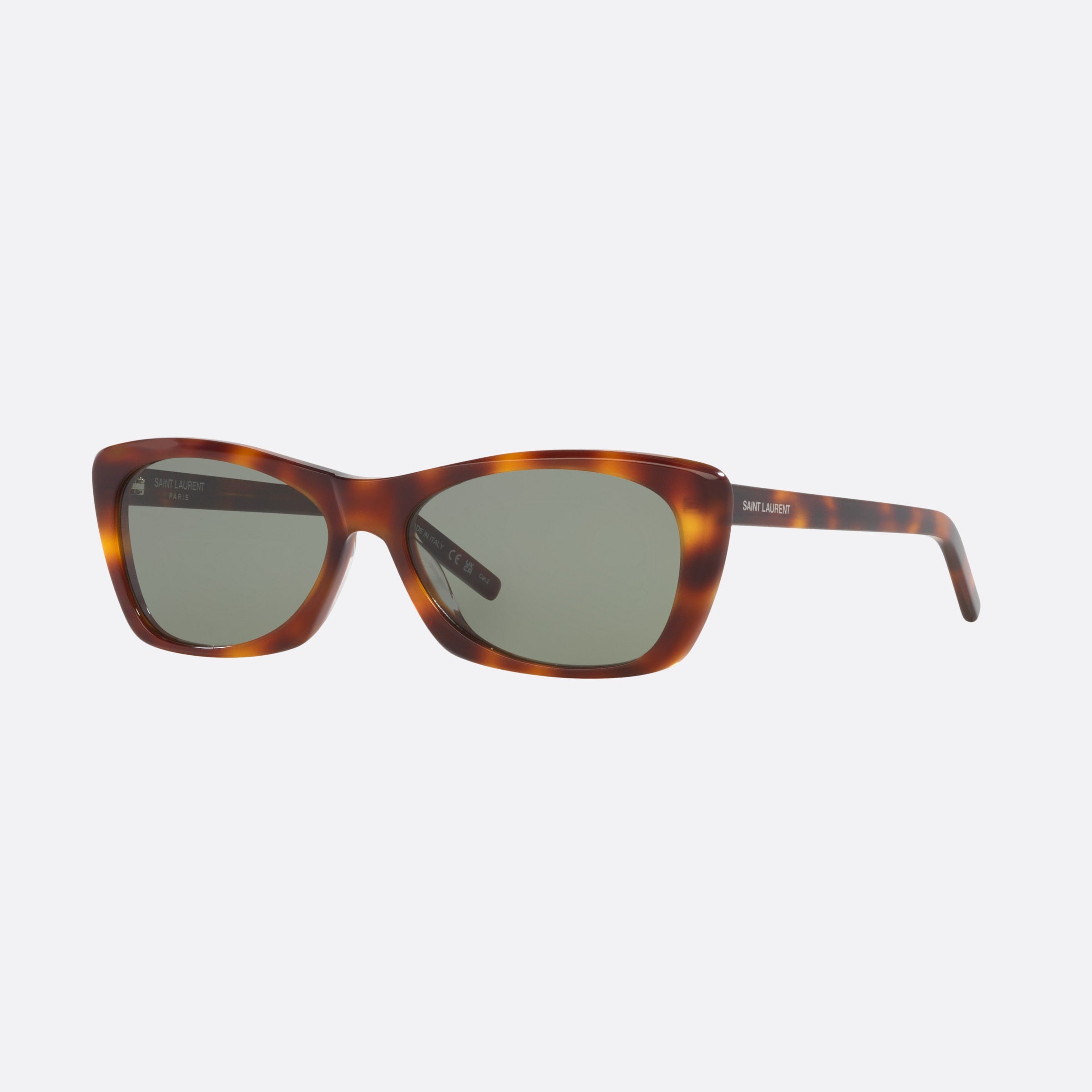 Saint 58mm Laurent Tortoise Cat Eye Woman Sunglasses - Main View