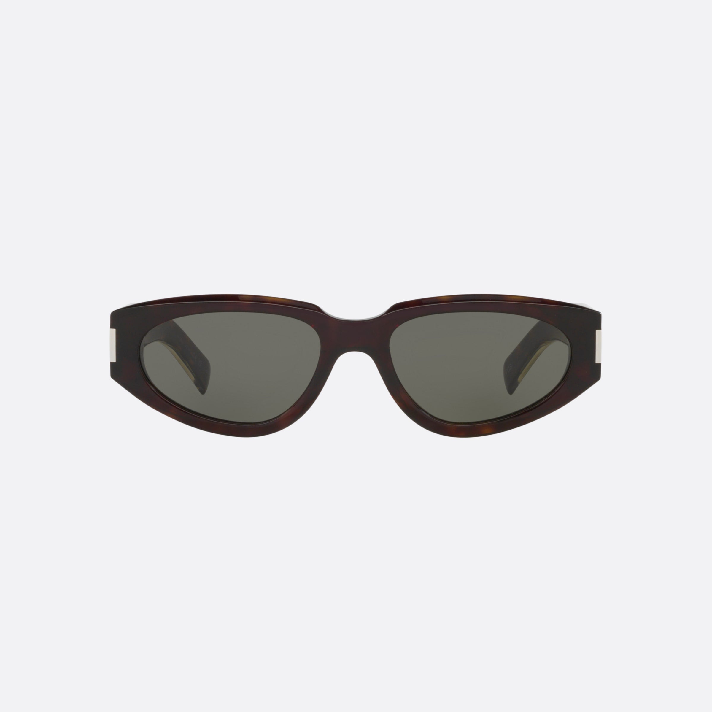 Saint 56mm Laurent Havana Round Woman Sunglasses - Lifestyle Shot