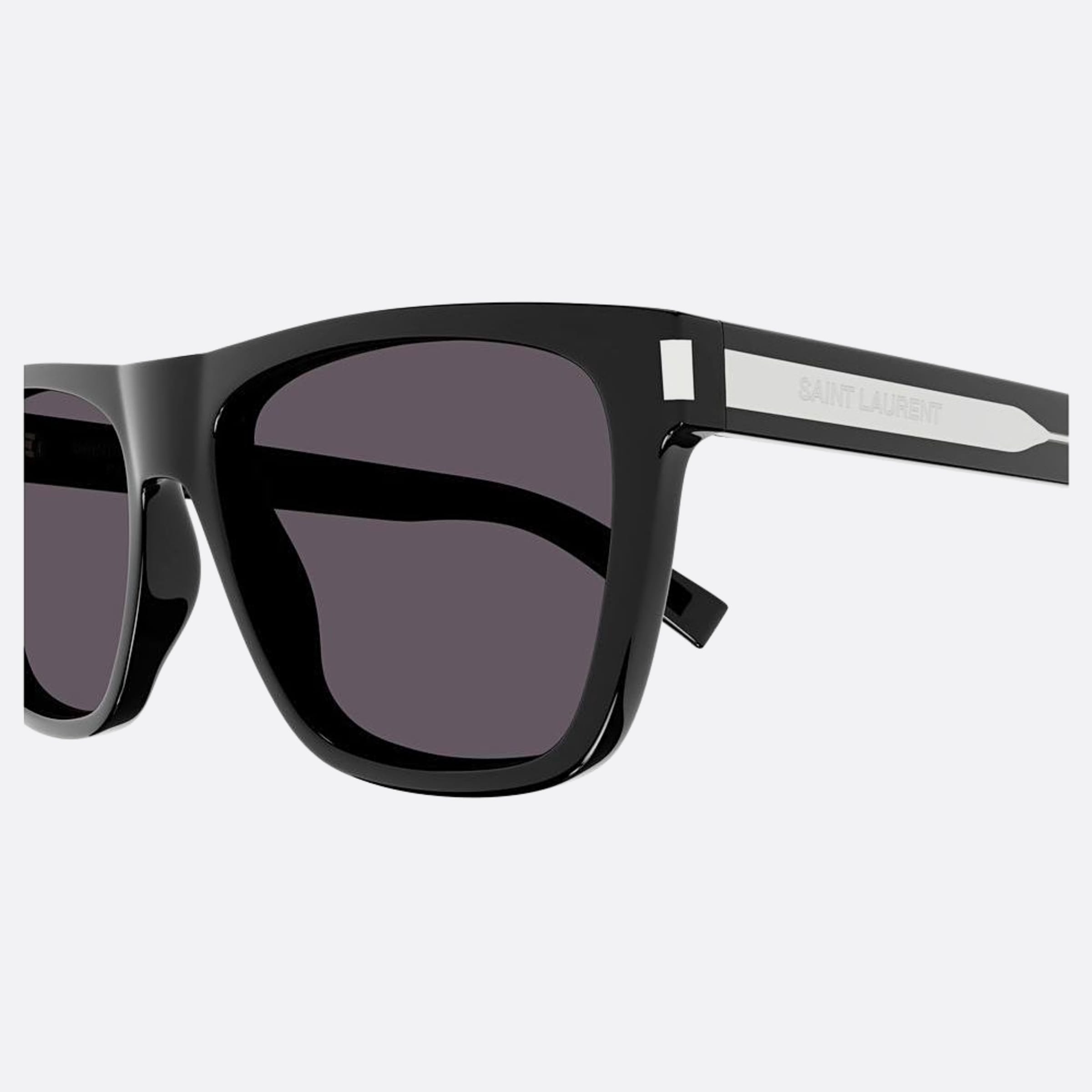 Saint 56mm Laurent Black Round Man Sunglasses - Detail View