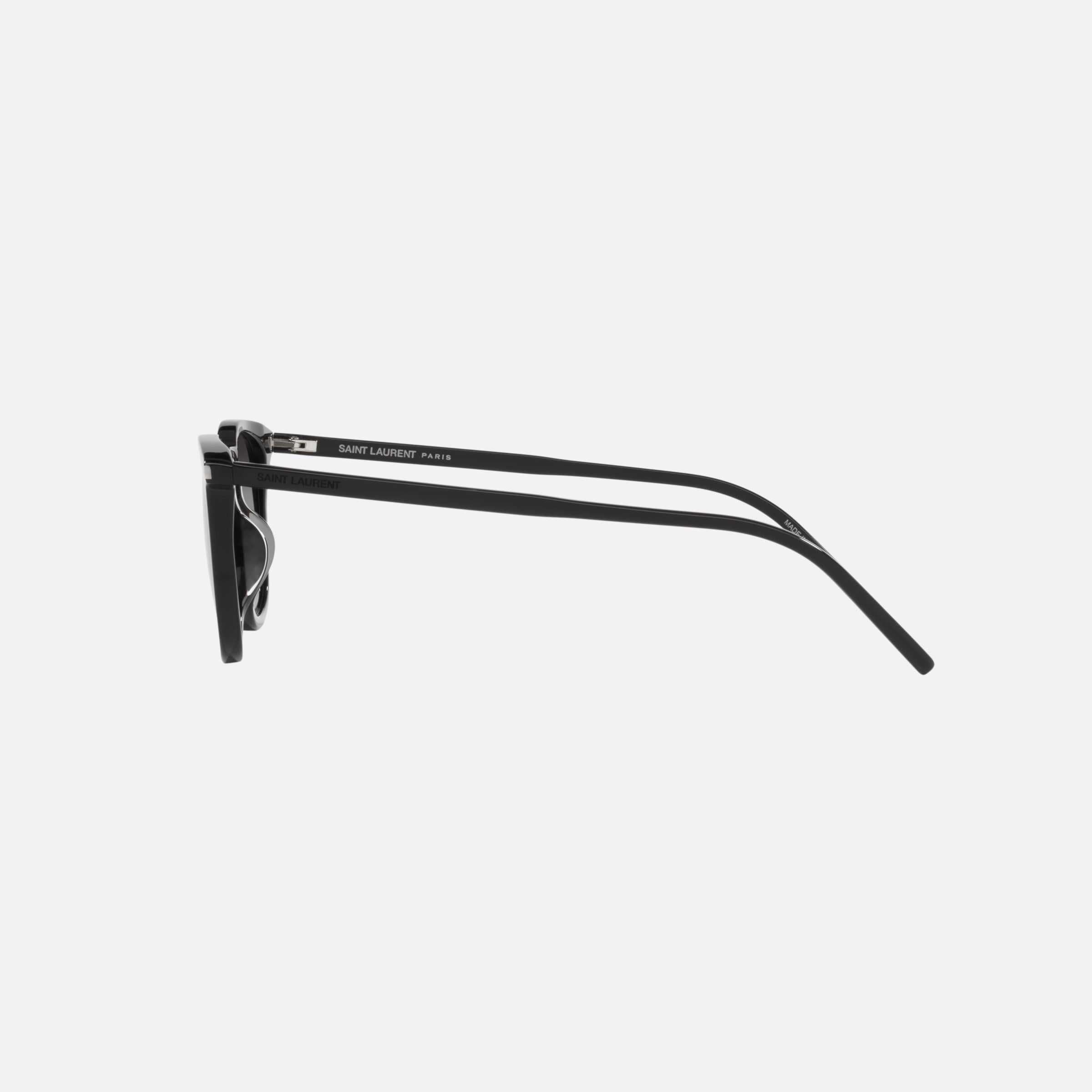 Saint 49mm Laurent Black Round Man Sunglasses - Detail View