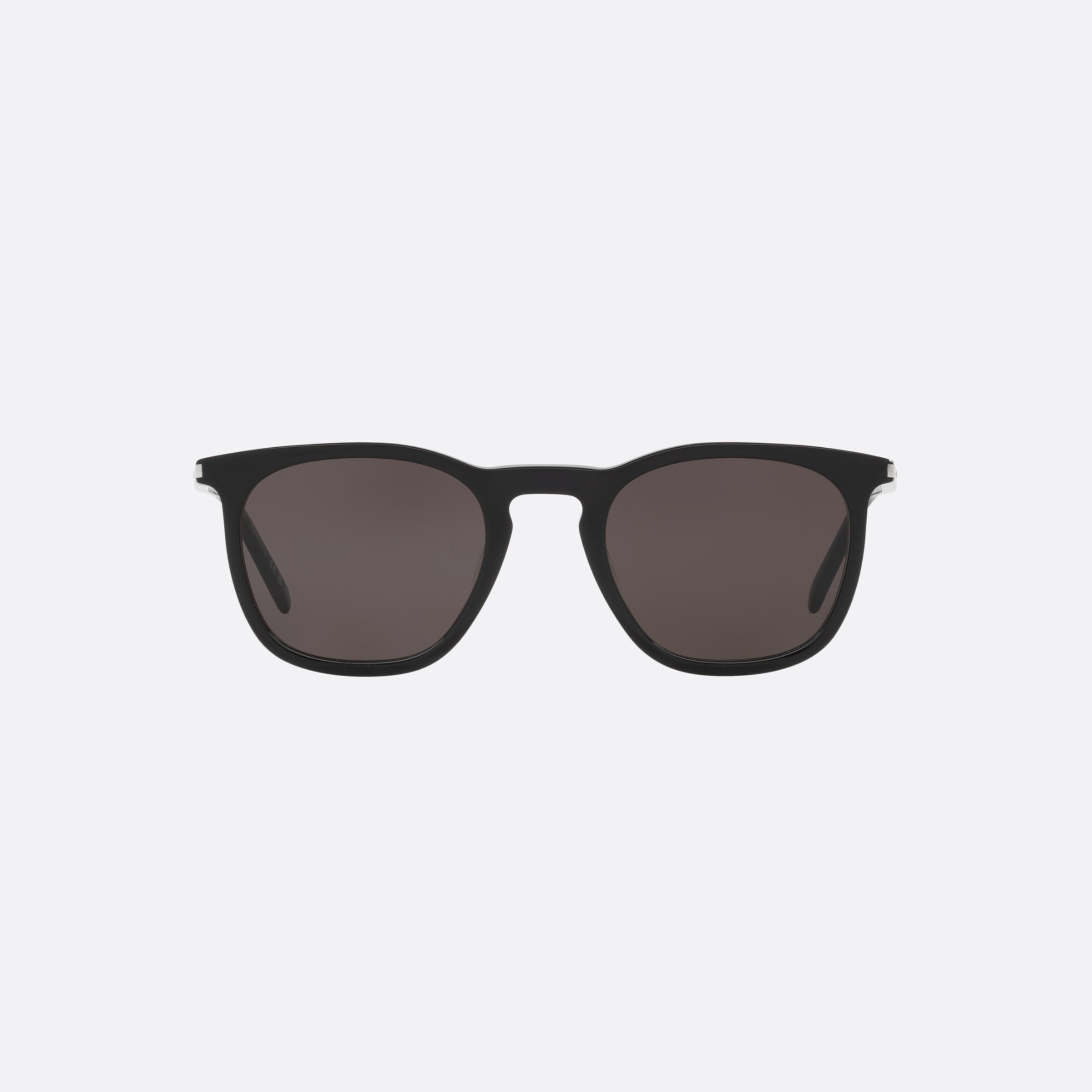 Saint 49mm Laurent Black Round Man Sunglasses - Lifestyle Shot