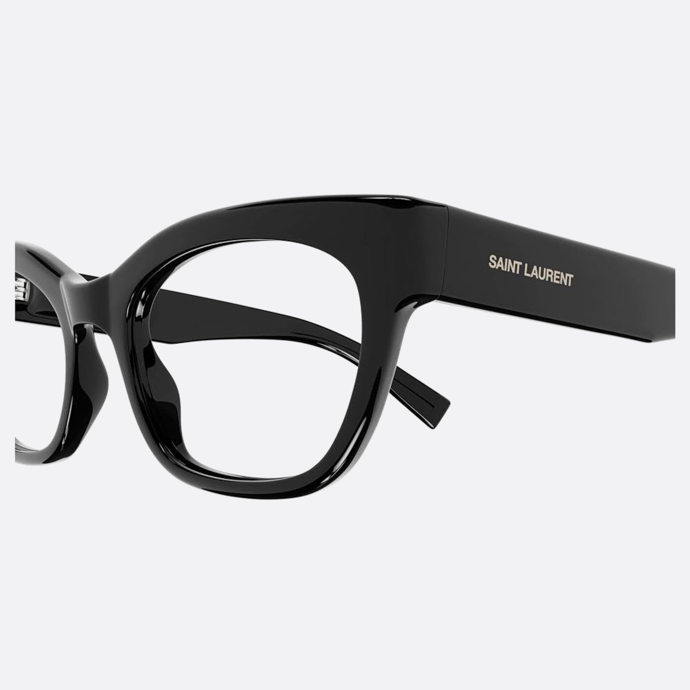 Saint 52mm Laurent Black Cat Eye Women Eyeglasses - Detail View