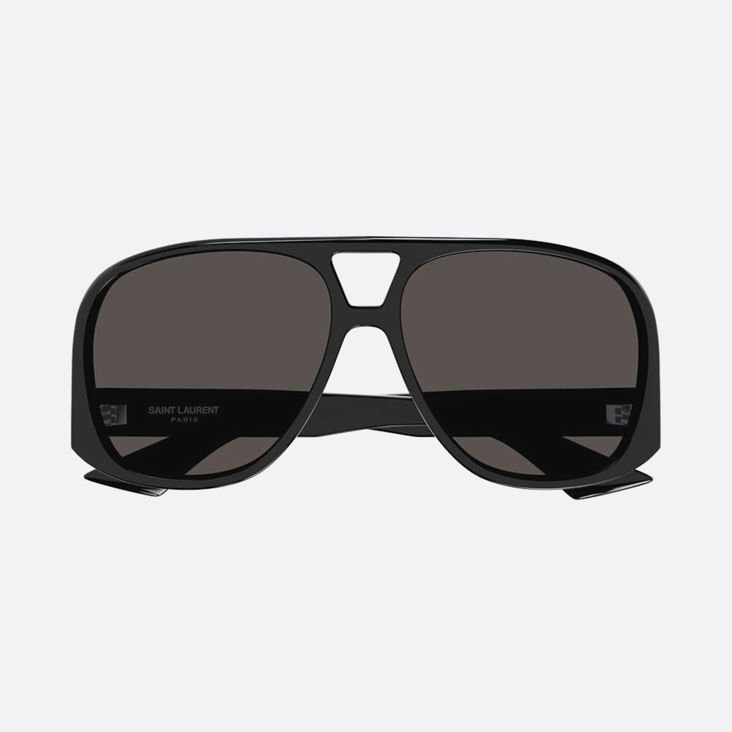 Saint 59mm Laurent Solace Black Pilot Woman Sunglasses - Detail View
