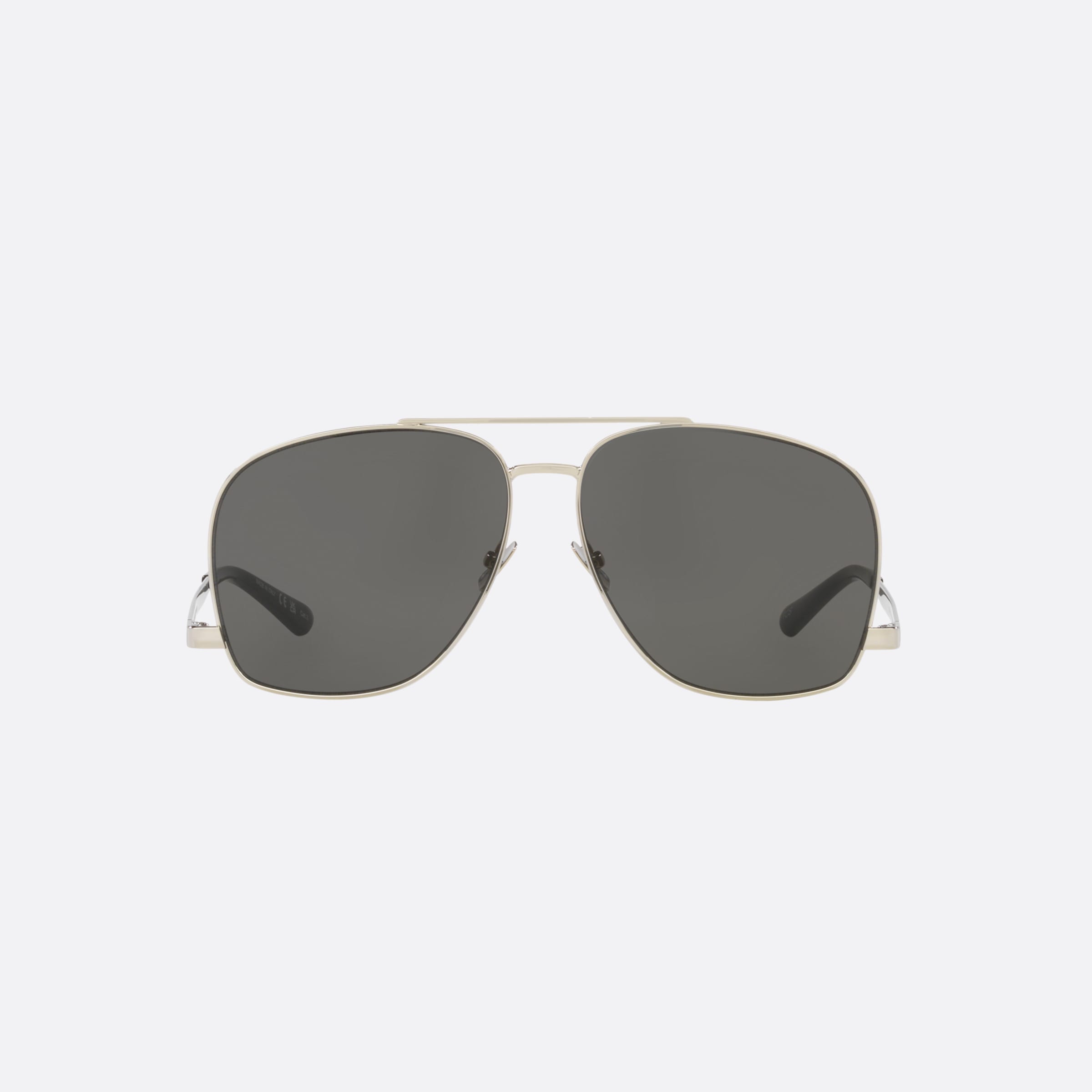 Saint 59mm Laurent Leon Silver Pilot Woman Sunglasses - Lifestyle Shot