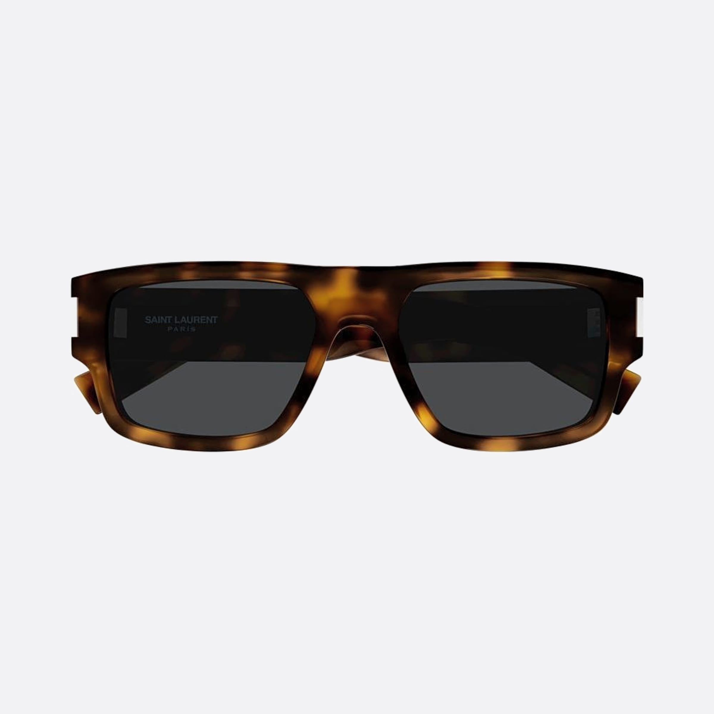 Saint 55mm Laurent Havana Squared Man Sunglasses - Detail View