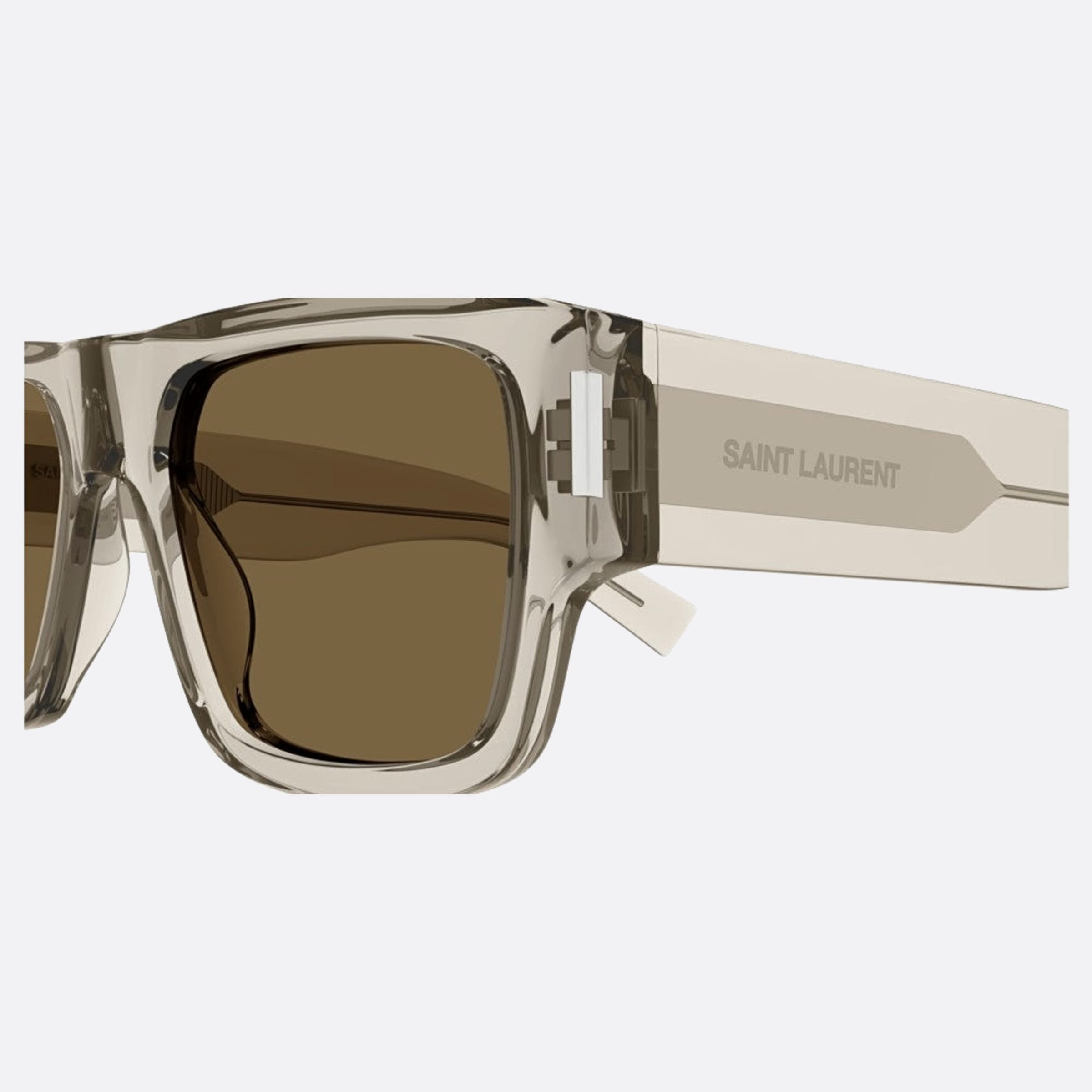 Saint 55mm Laurent Beb Brown Squared Man Sunglasses - Detail View