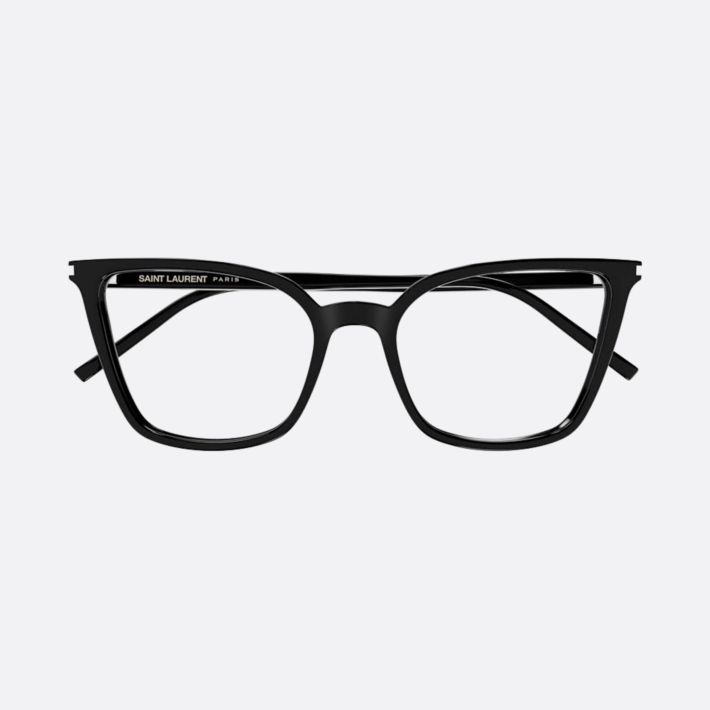 Saint 54mm Laurent Black Butterfly Woman Eyeglasses - Detail View