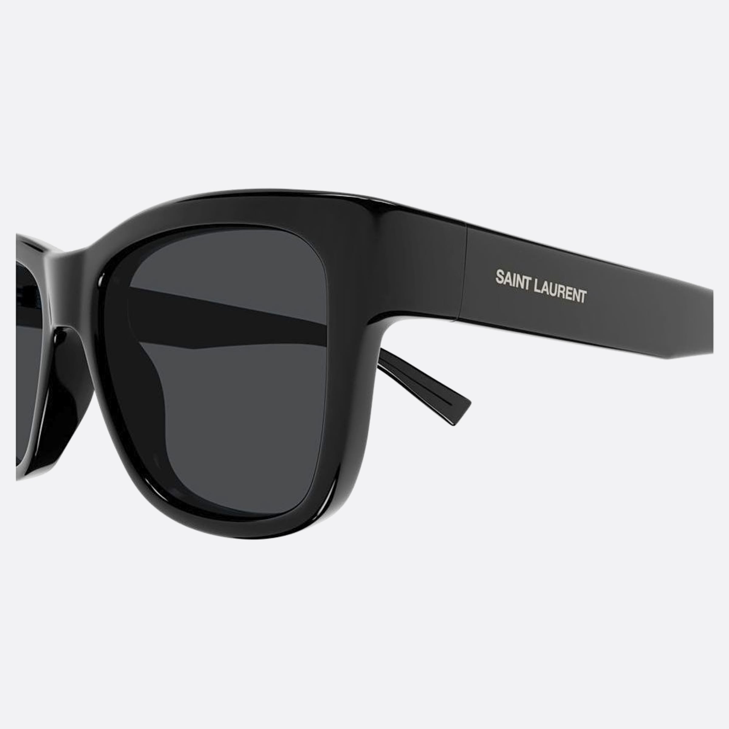 Saint 54mm Laurent Black Geometric Man Sunglasses - Lifestyle Shot