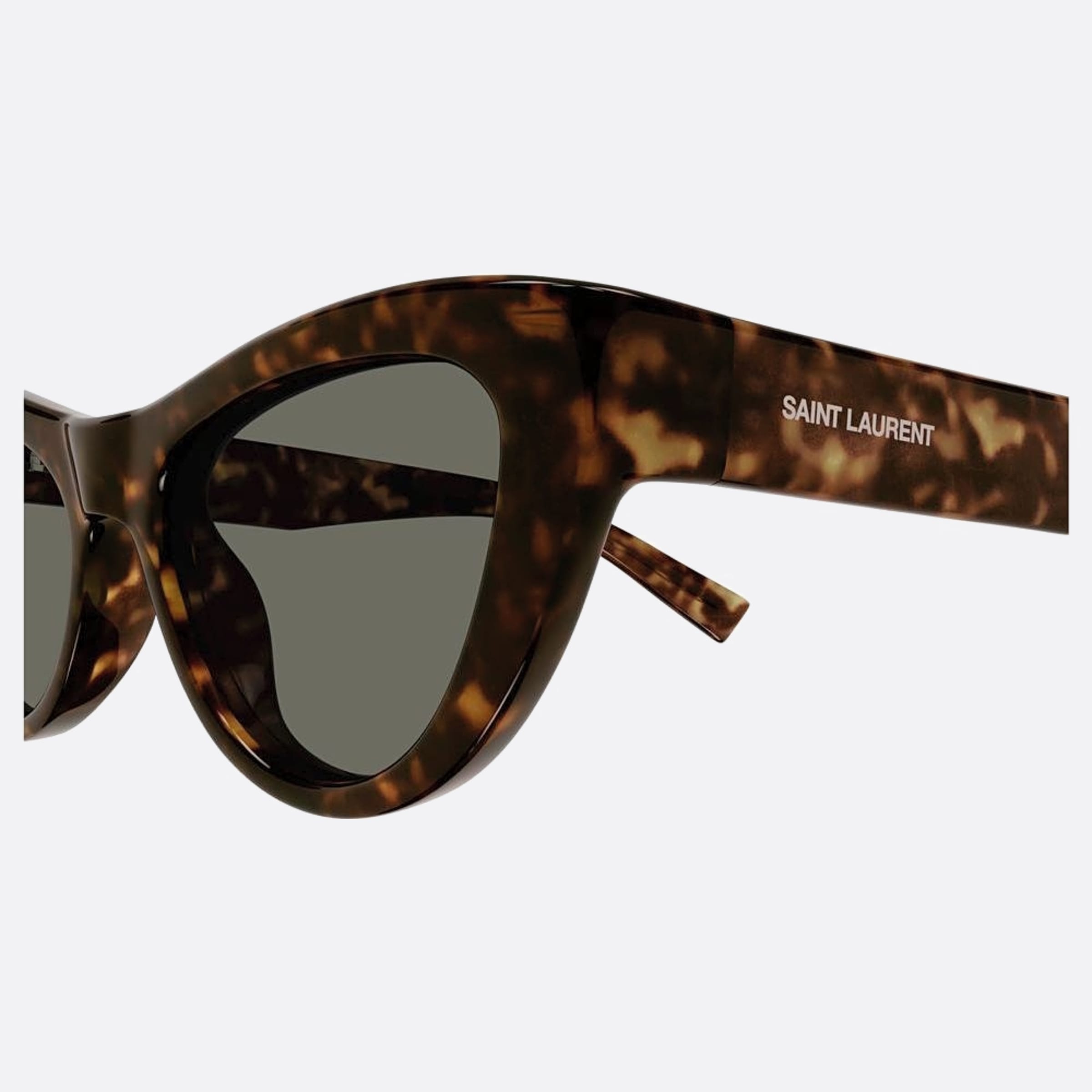 Saint 53mm Laurent Havana Cat Eye Woman Sunglasses - Lifestyle Shot