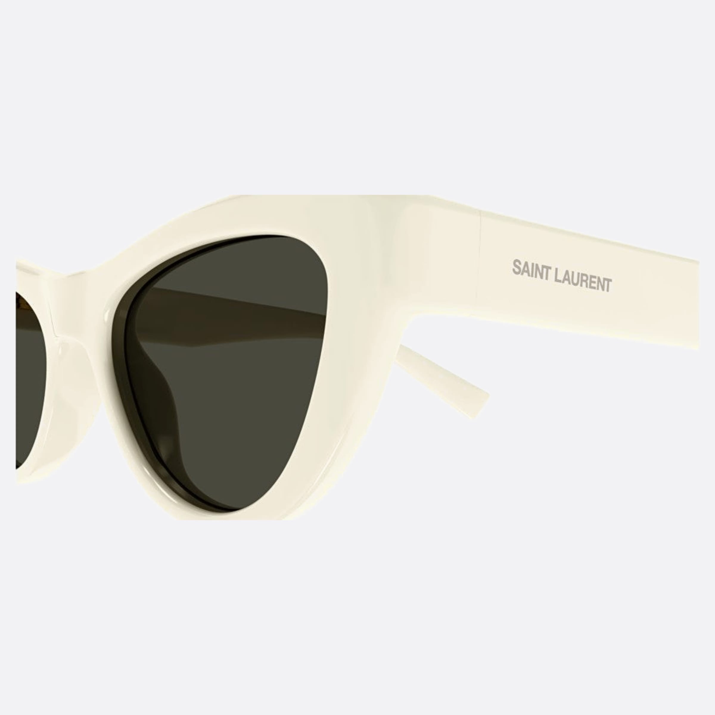 Saint 53mm Laurent White Cat Eye Woman Sunglasses - Detail View