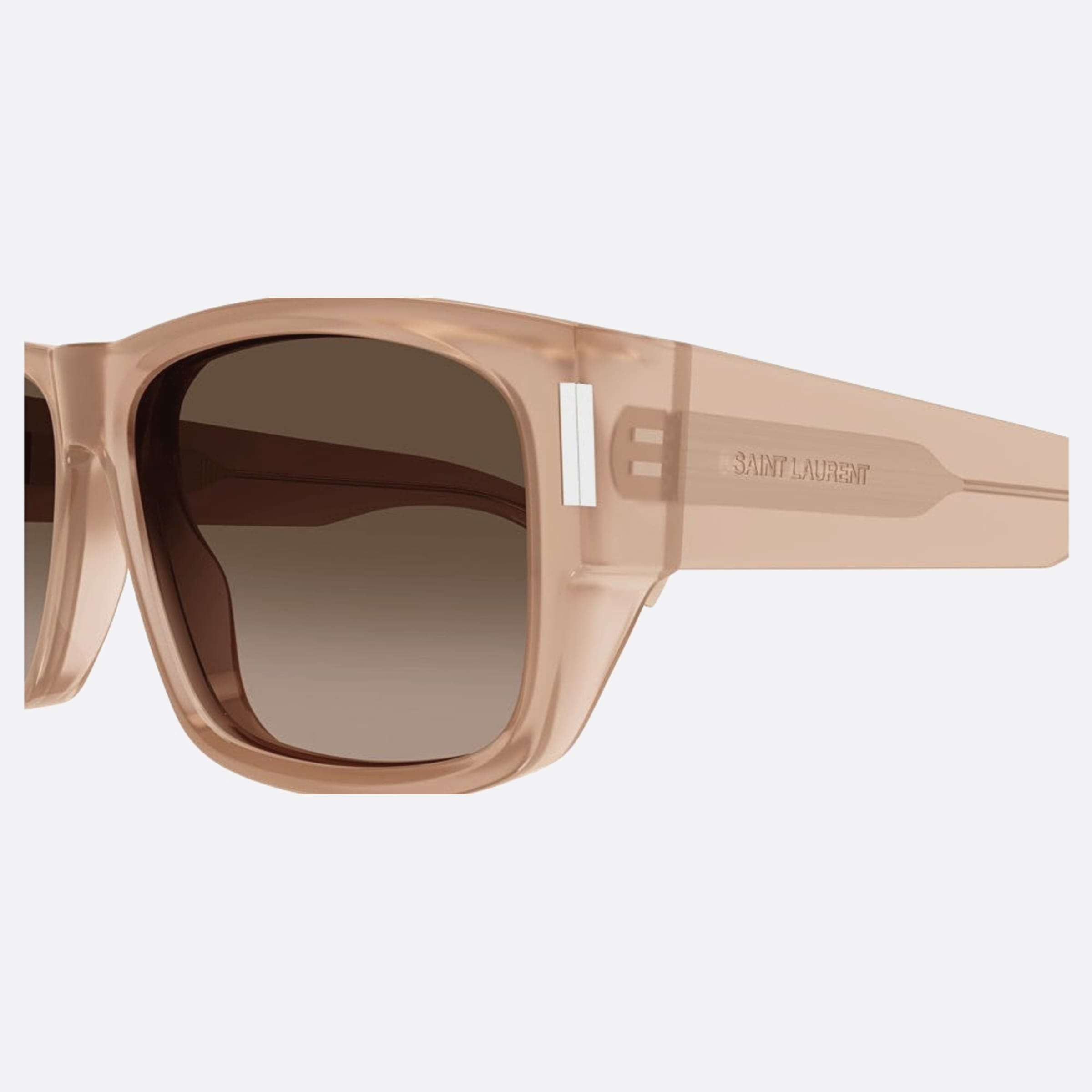Saint 59mm Laurent Pkb Pink Squared Man Sunglasses - Detail View