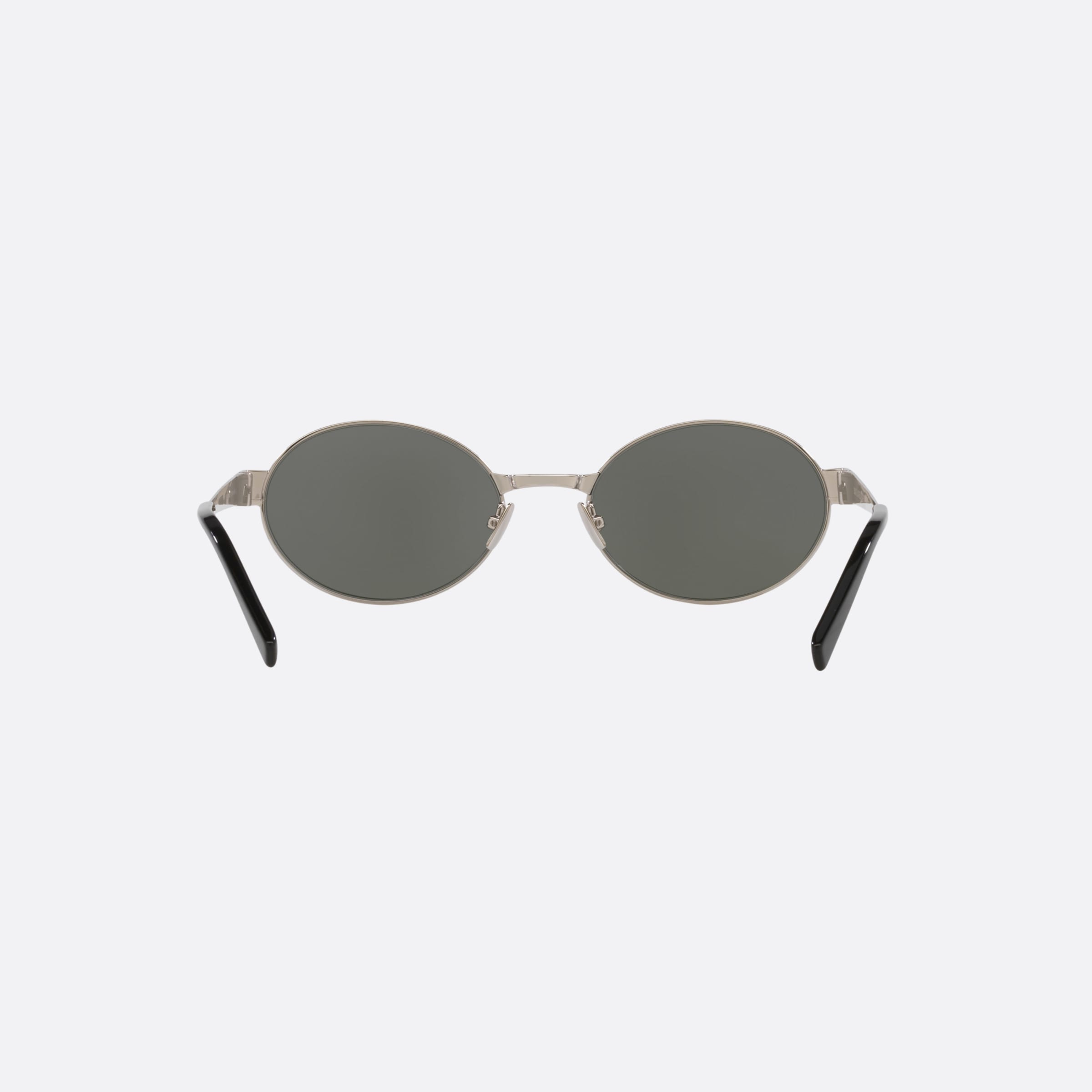 Saint 55mm Laurent Silver Oval Woman Sunglasses - Side View