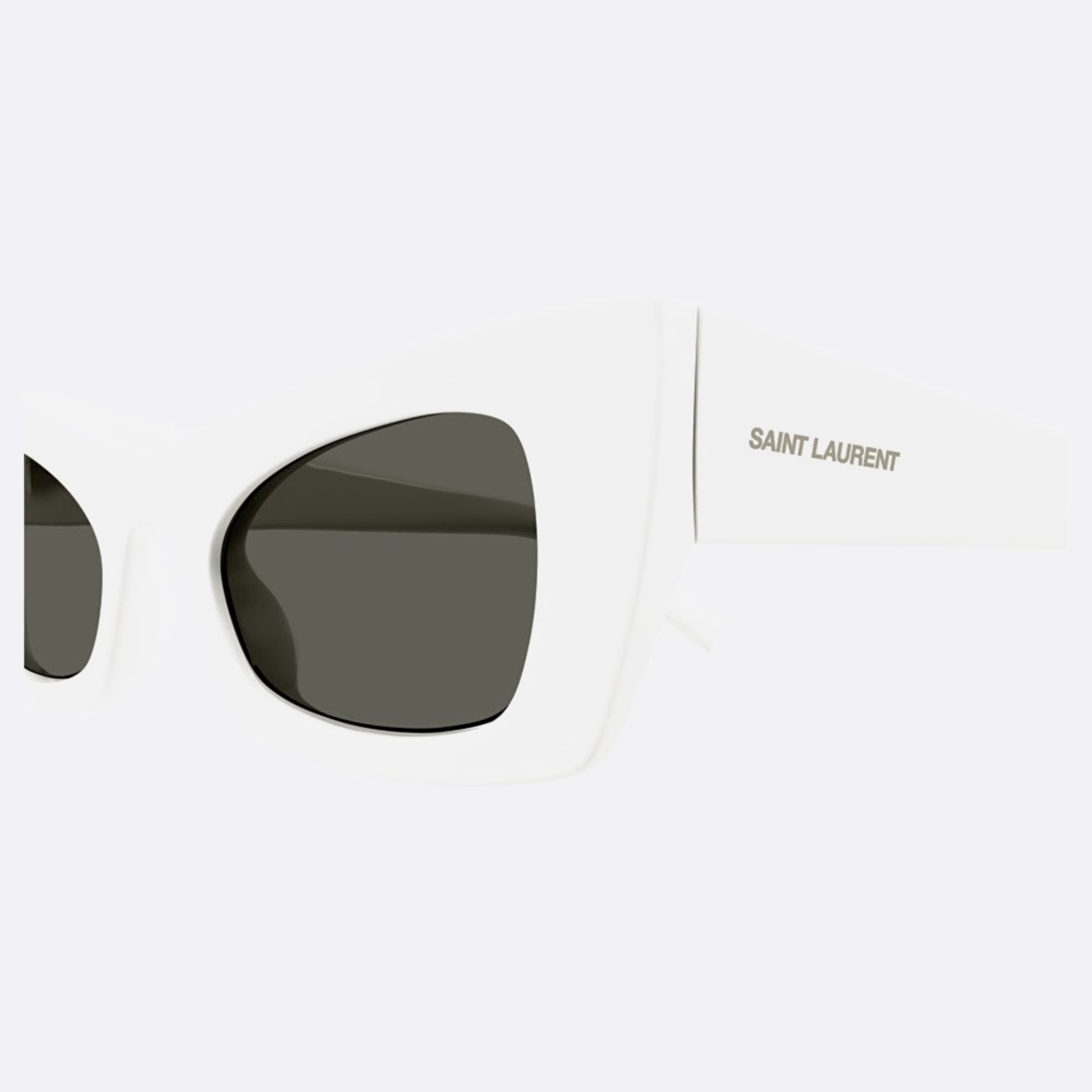 Saint 49mm Laurent White Cat Eye Woman Sunglasses - Detail View
