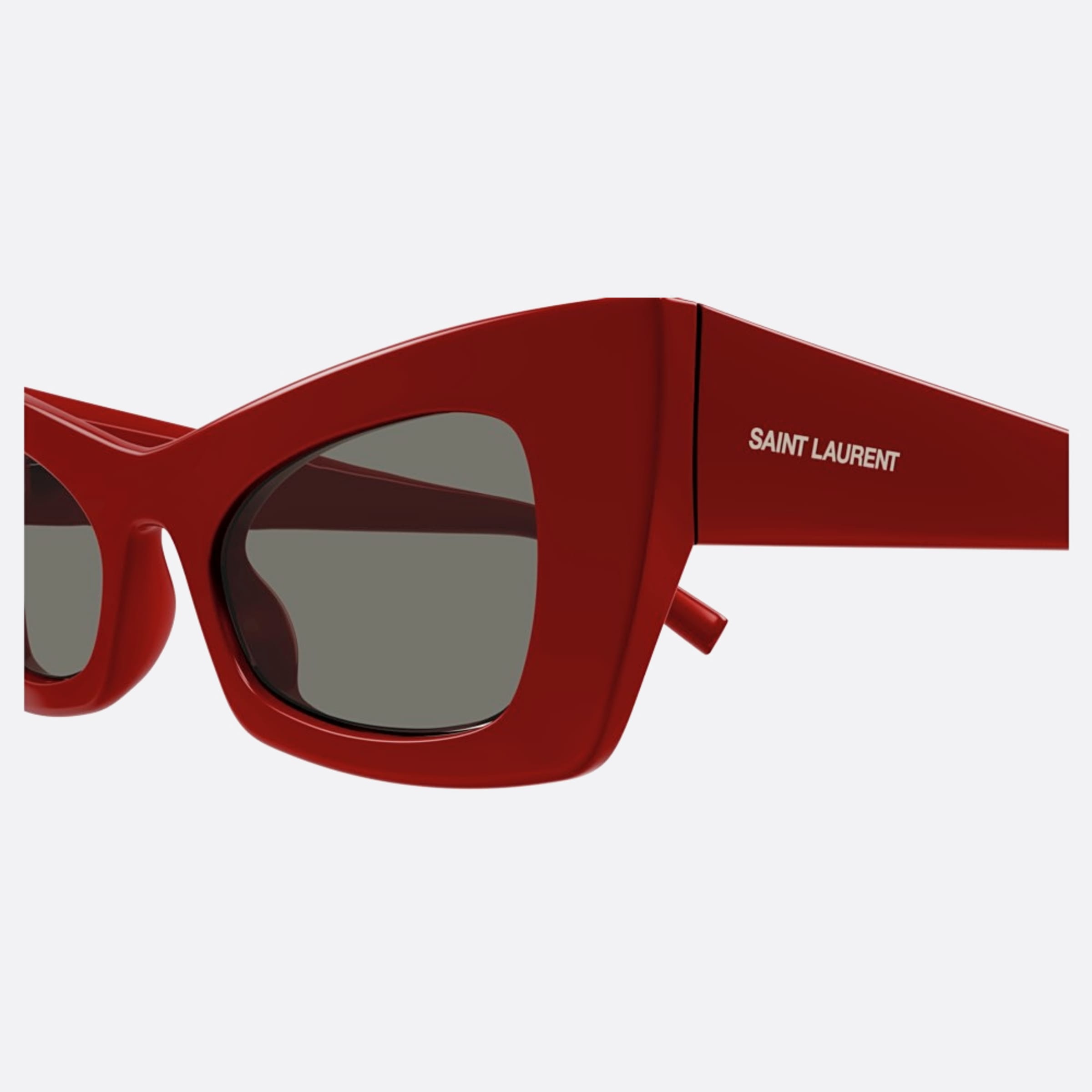 Saint 49mm Laurent Red Cat Eye Woman Sunglasses - Detail View