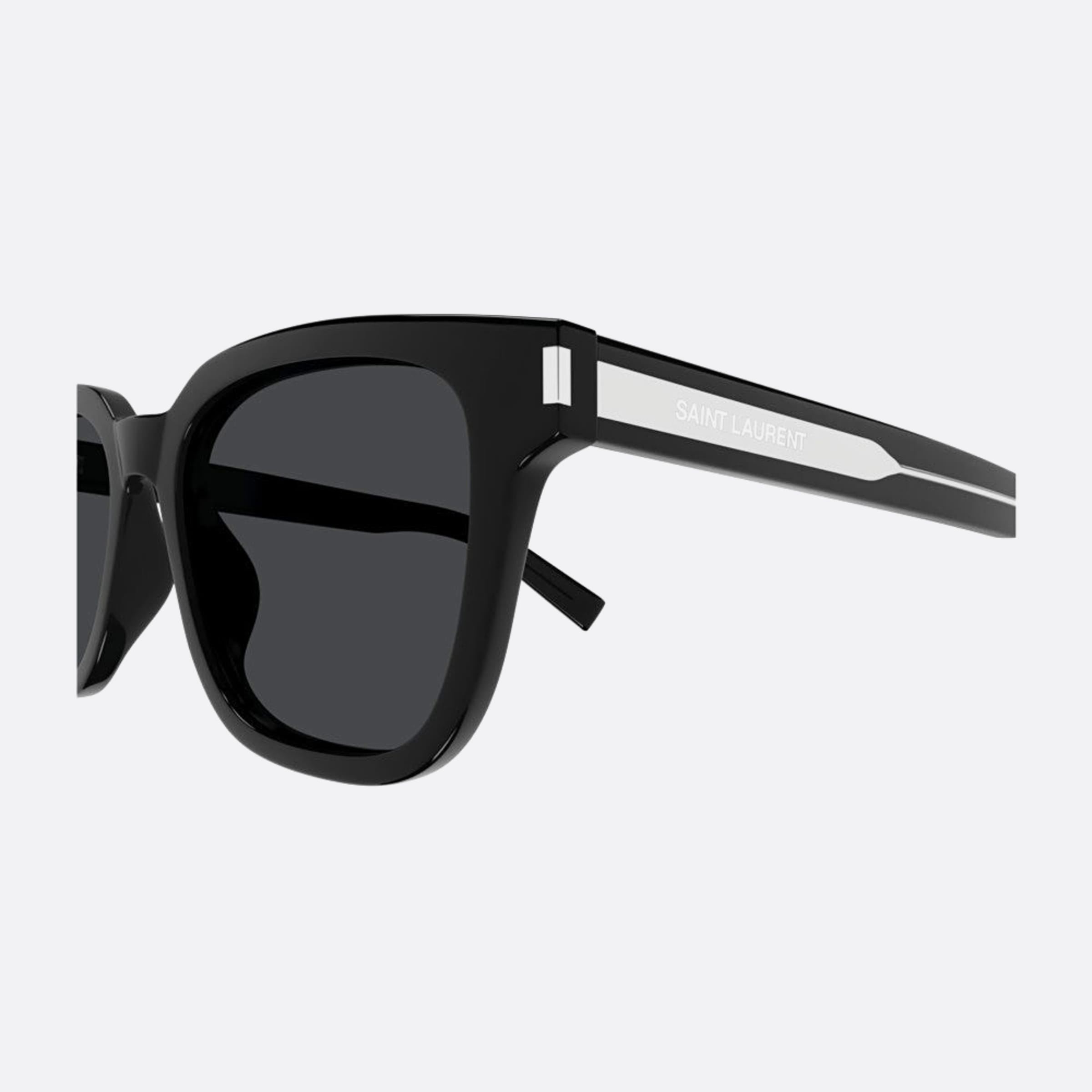 Saint 54mm Laurent Black Squared Men Sunglasses - Detail View