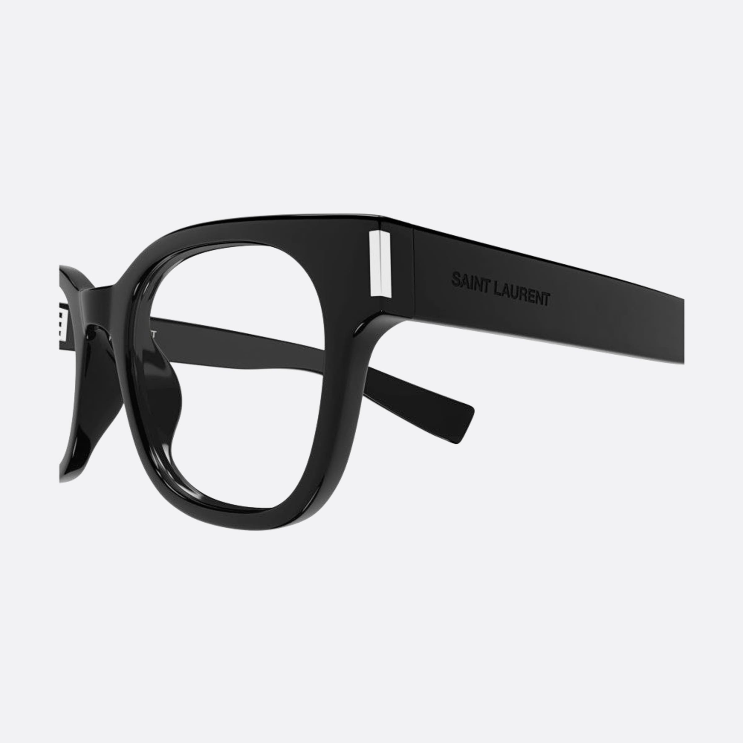 Saint 51mm Laurent Black Squared Woman Eyeglasses - Detail View
