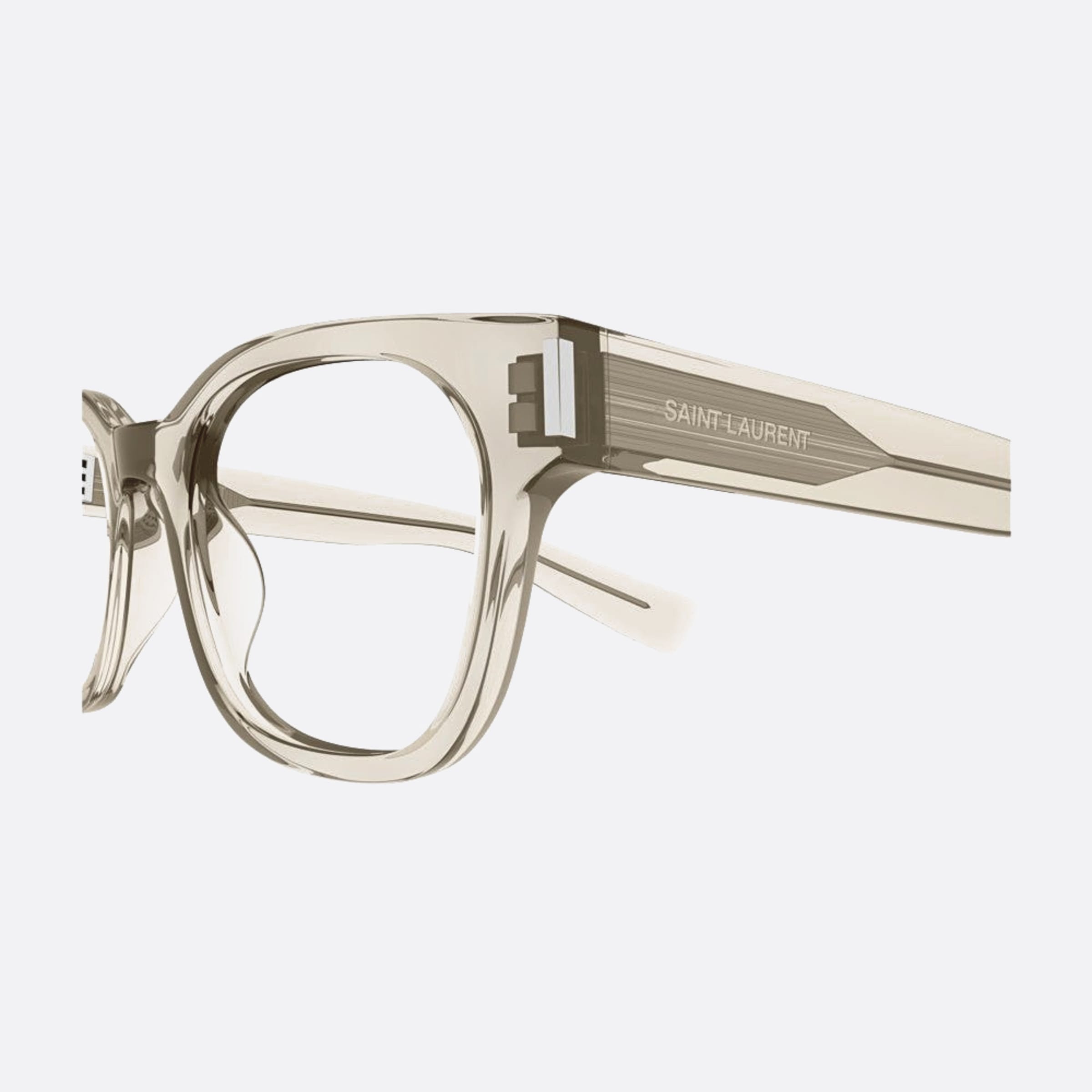 Saint 51mm Laurent Tbe Brown Squared Woman Eyeglasses - Detail View