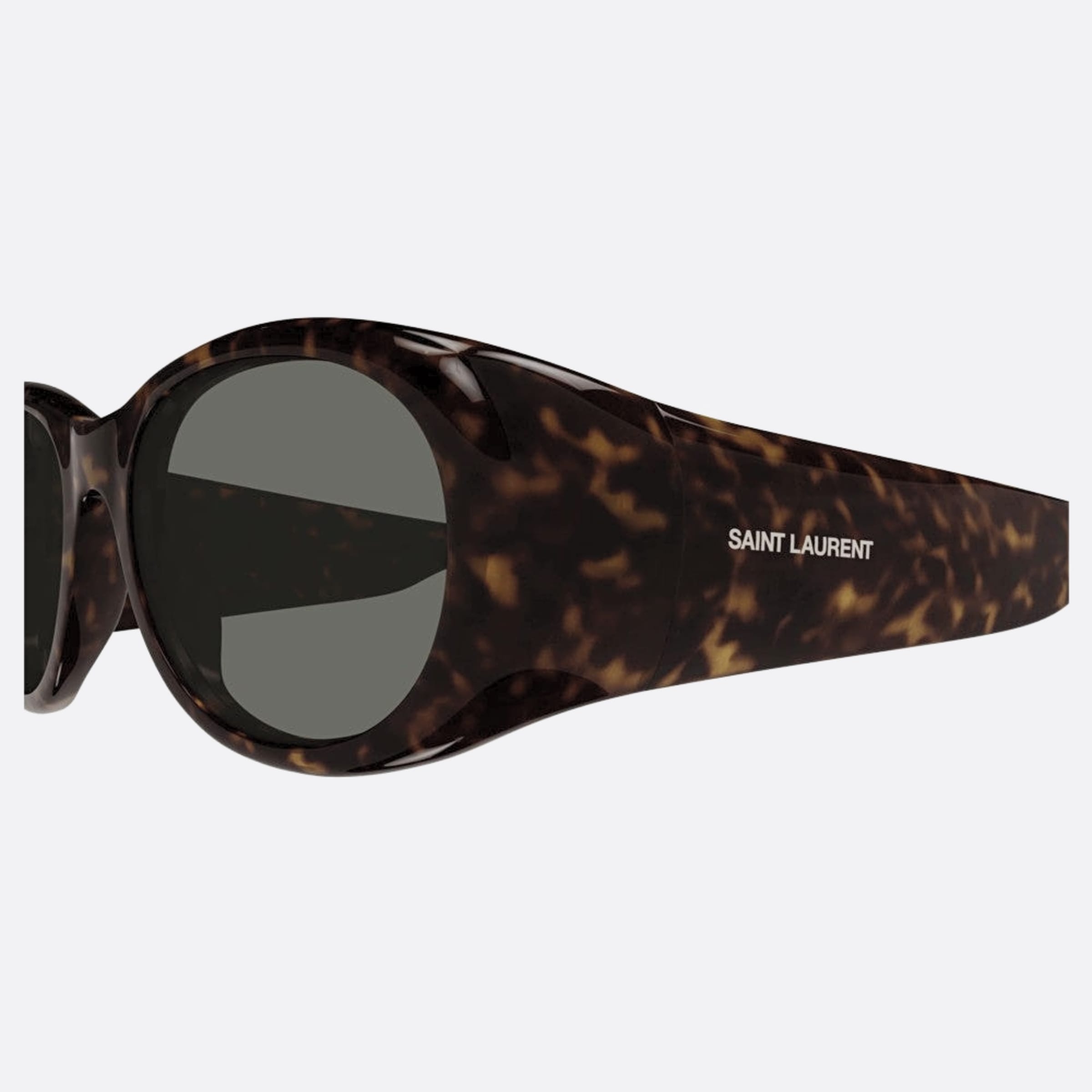 Saint 52mm Laurent Havana Oval Woman Sunglasses - Detail View