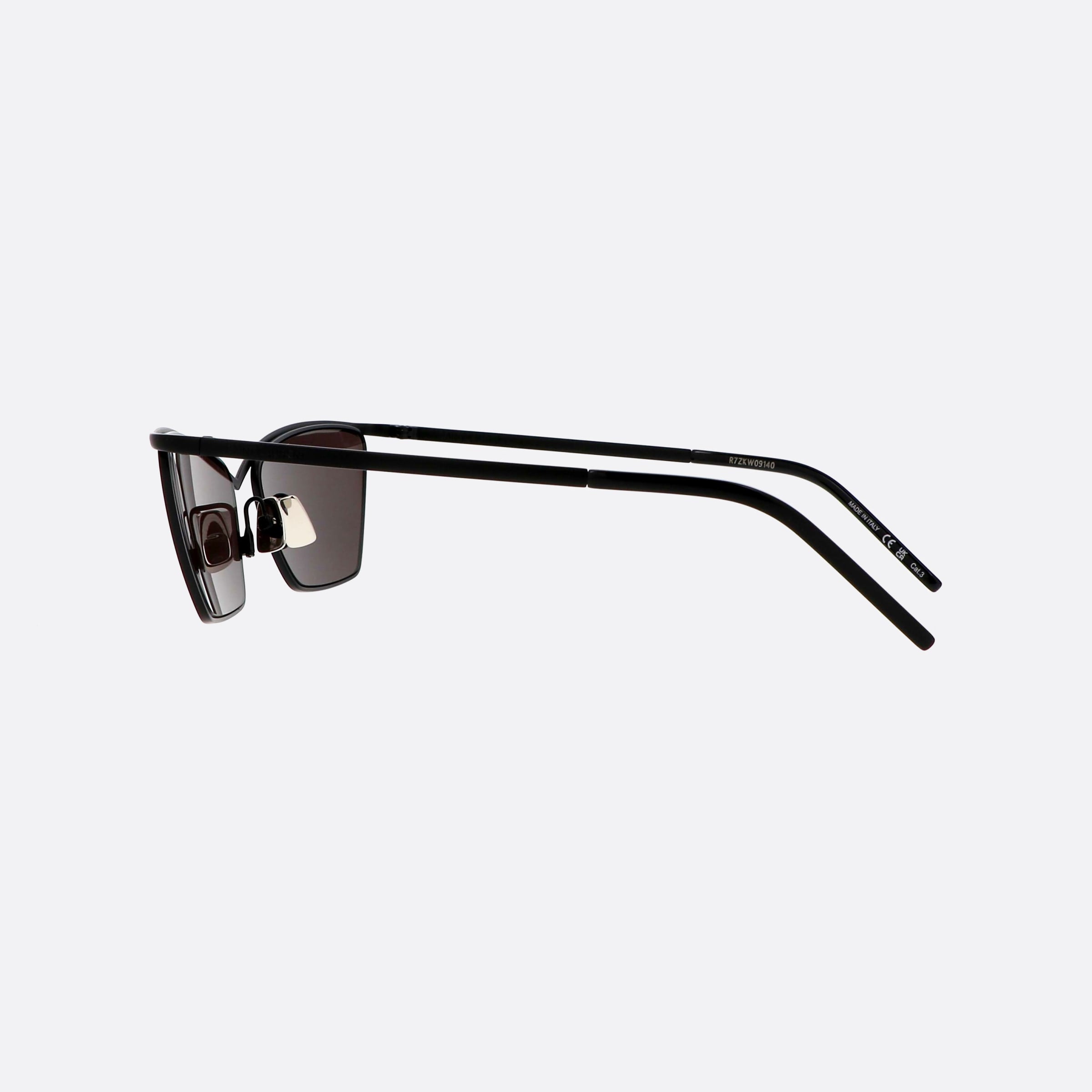 Saint 57mm Laurent Logo Black Cat Eye Woman Sunglasses - Detail View