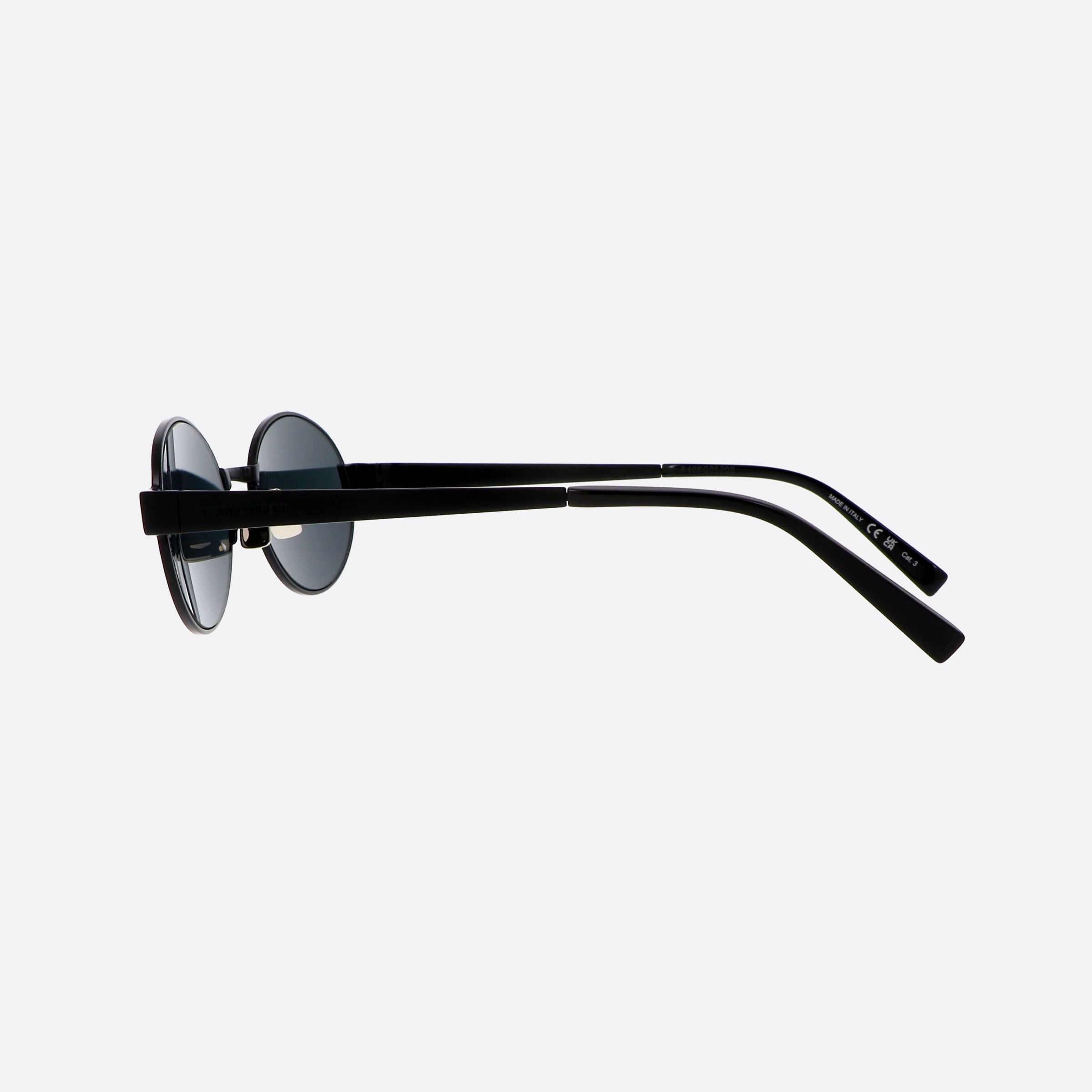 Saint 55mm Laurent Logo Black Round Woman Sunglasses - Detail View