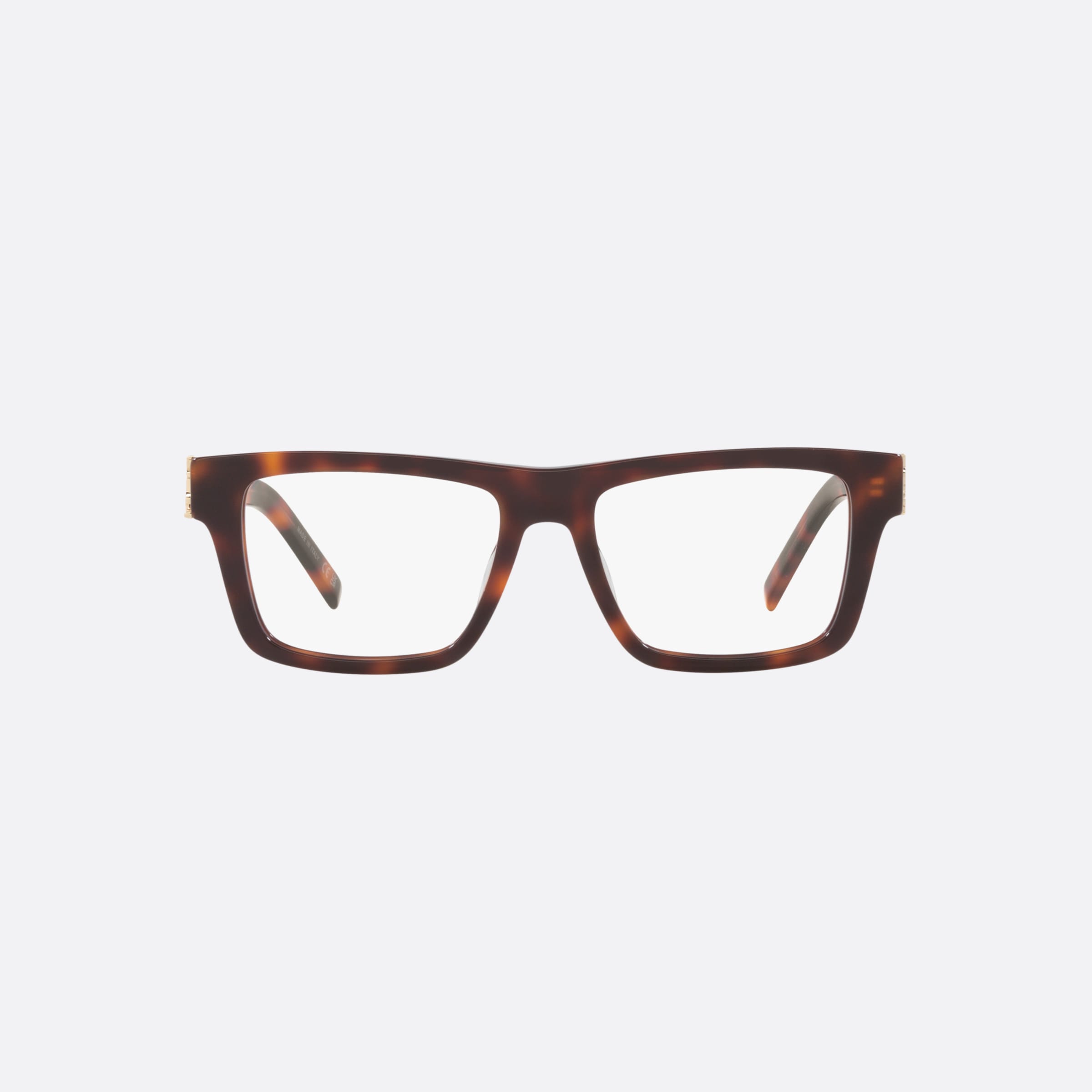 Saint 52mm Laurent M10 Havana Rectangular Man Eyeglasses - Lifestyle Shot