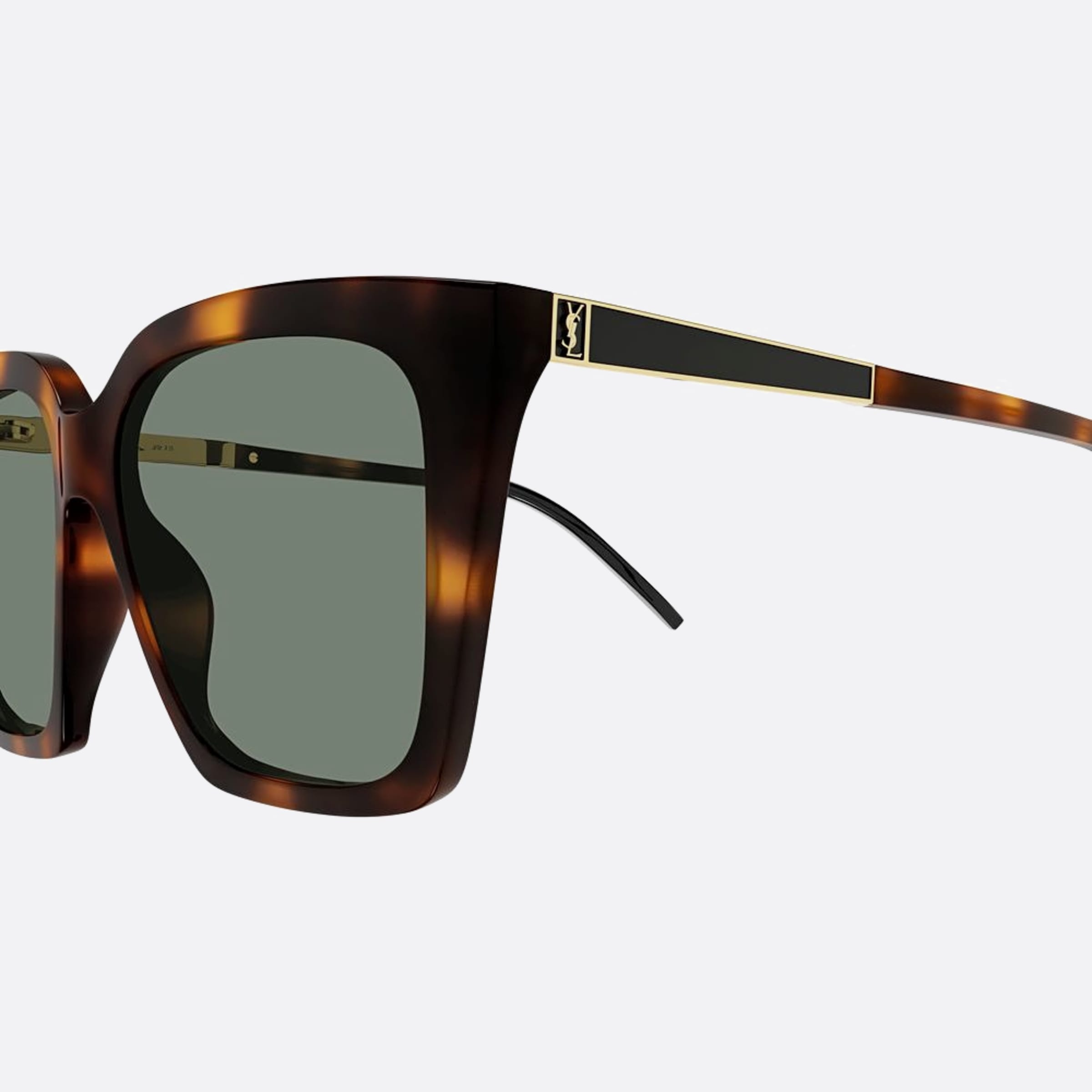 Saint 56mm Laurent M100 Havana Visor Women Sunglasses - Detail View