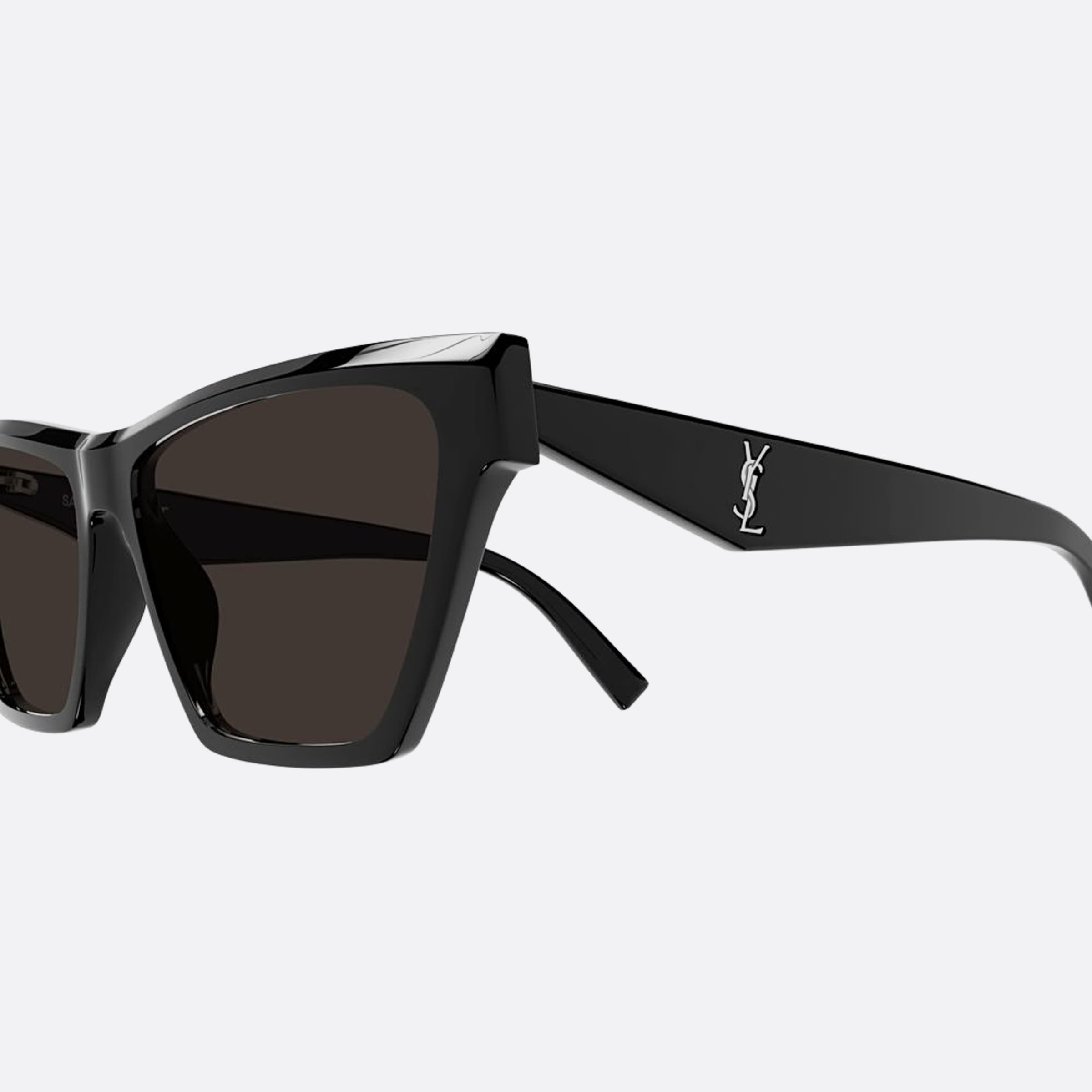 Saint 58mm Laurent M103 Black Cat Eye Woman Sunglasses - Detail View