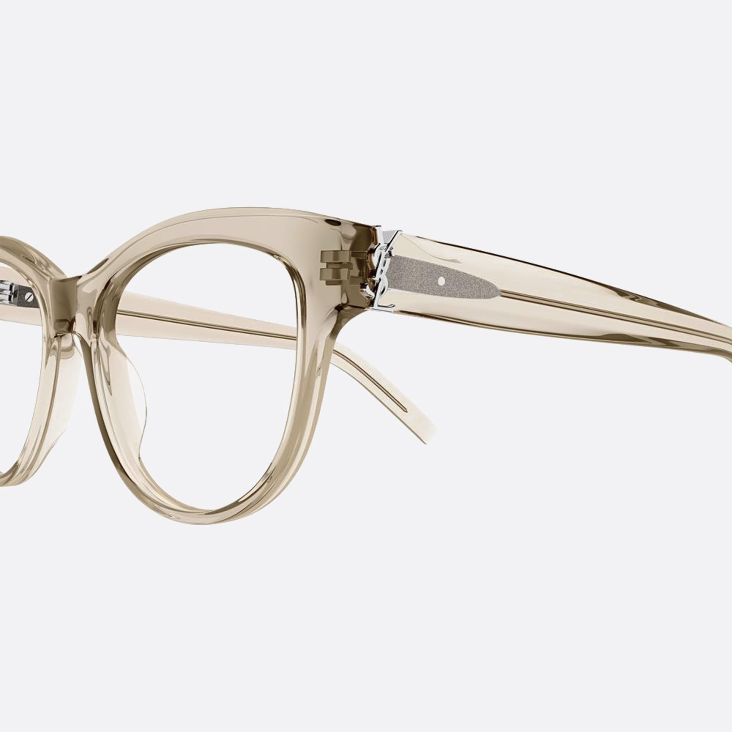 Saint 55mm Laurent M108 Brown Cat Eye Woman Eyeglasses - Detail View