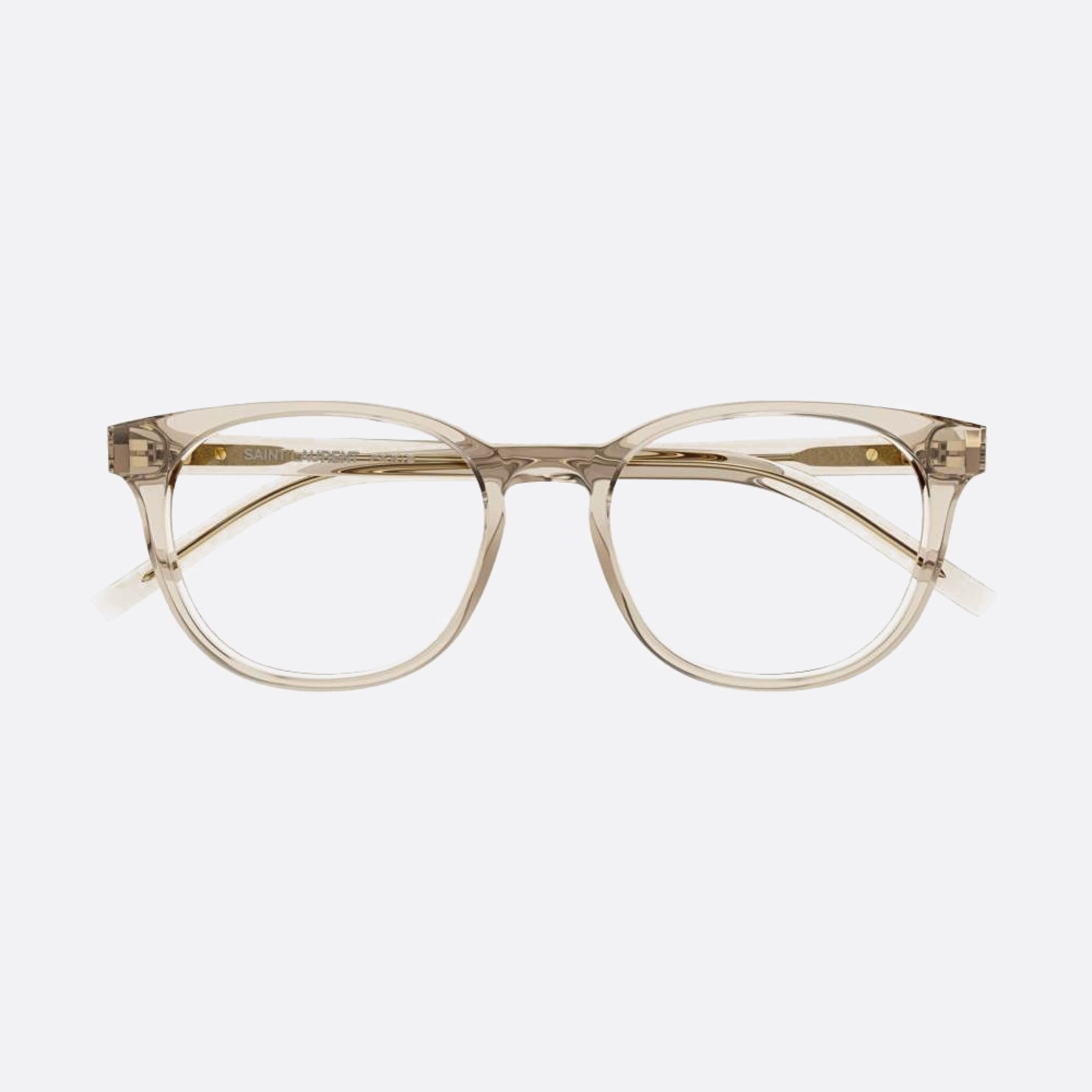 Saint 52mm Laurent M111 Transparent Squared Woman Eyeglasses - Main View