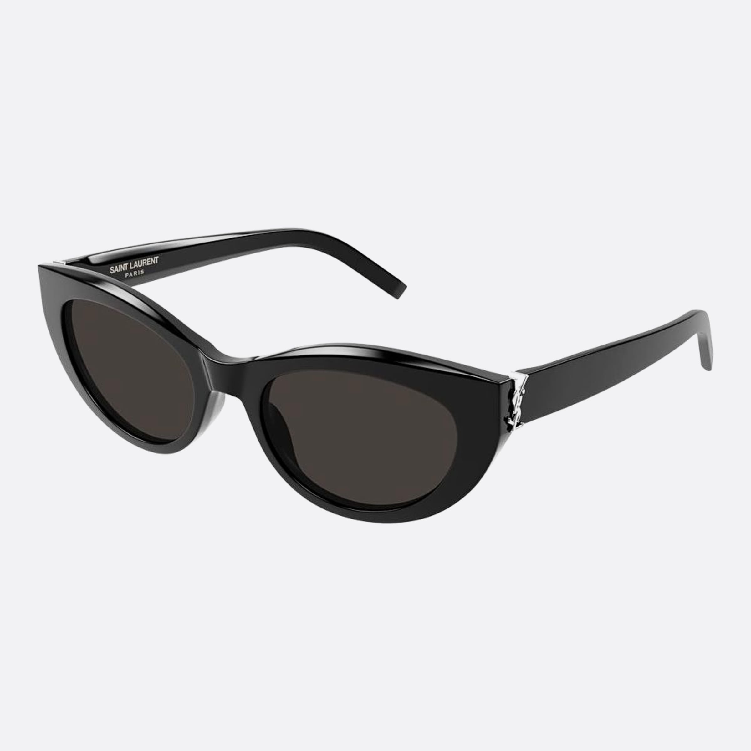 Saint 54mm Laurent M115 Black Geometric Woman Sunglasses - Side View