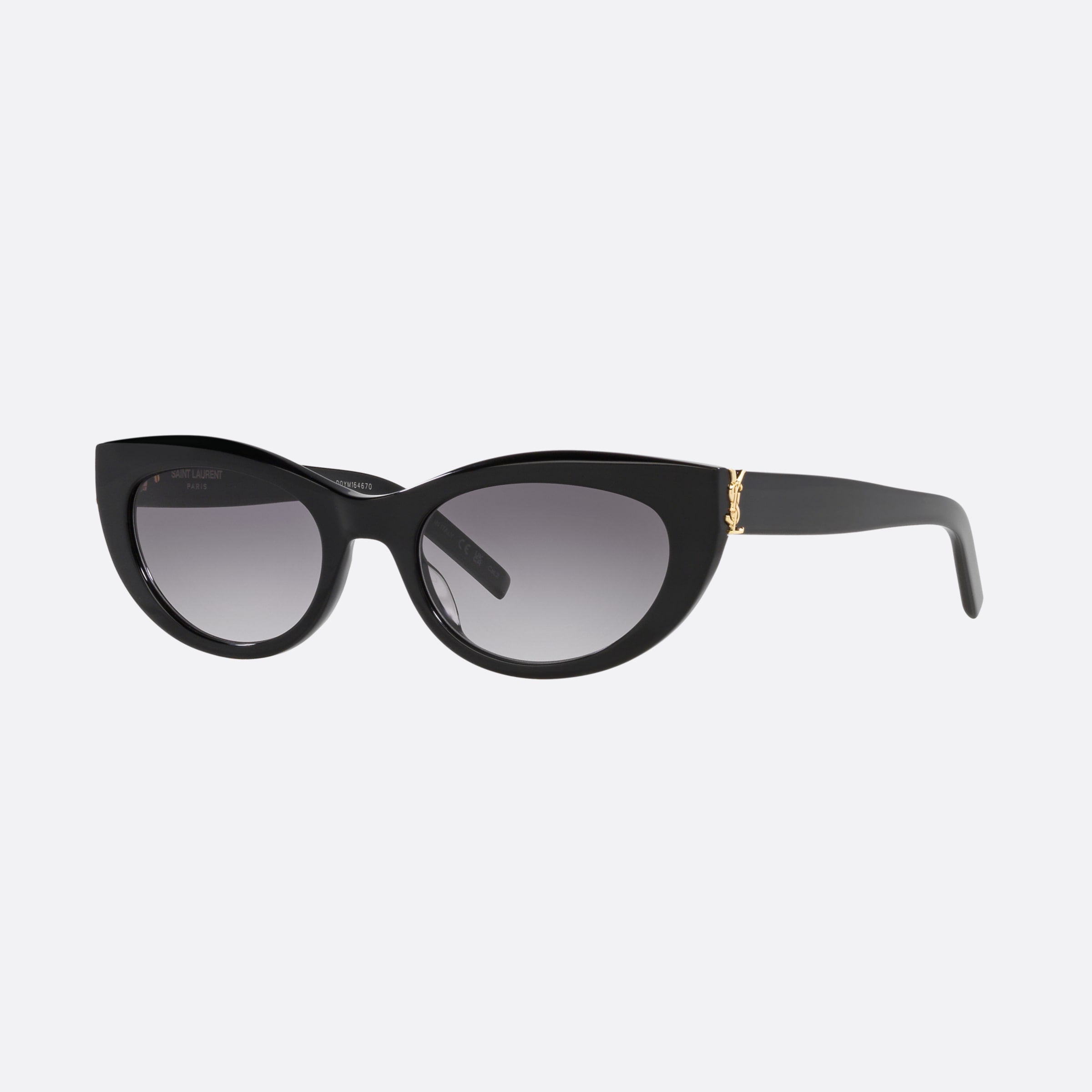 Saint 54mm Laurent M115 Black Rectangular Woman Sunglasses - Main View