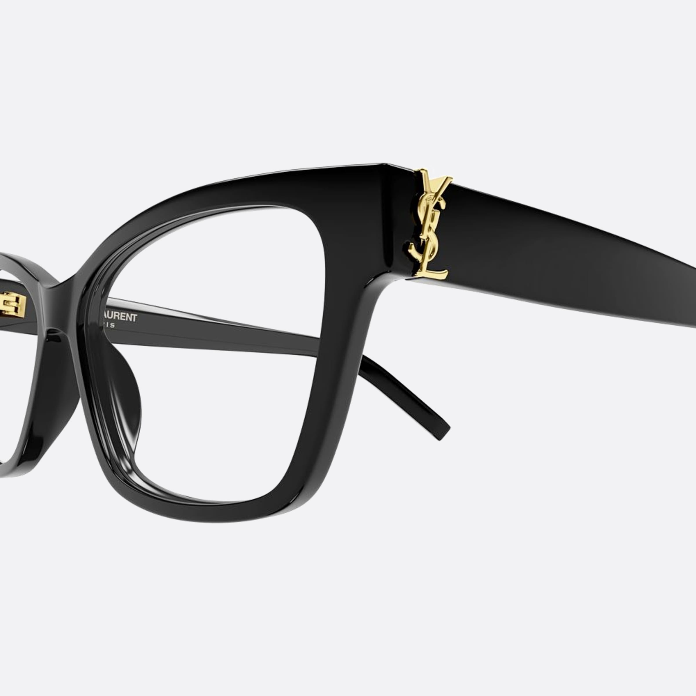 Saint 55mm Laurent M116 Black Geometric Woman Eyeglasses - Detail View