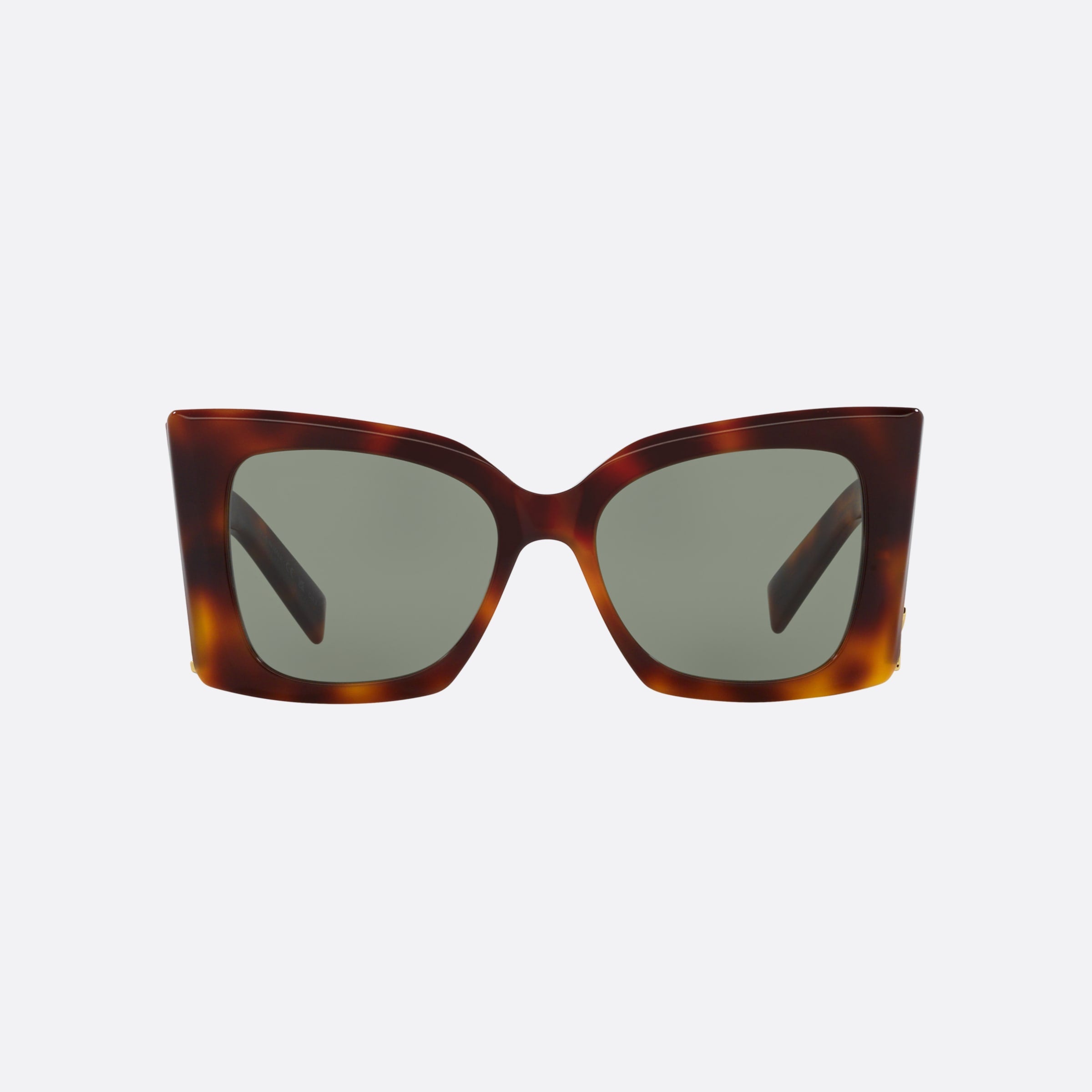 Saint 54mm Laurent M119 Blaze Havana Rectangular Woman Sunglasses - Lifestyle Shot