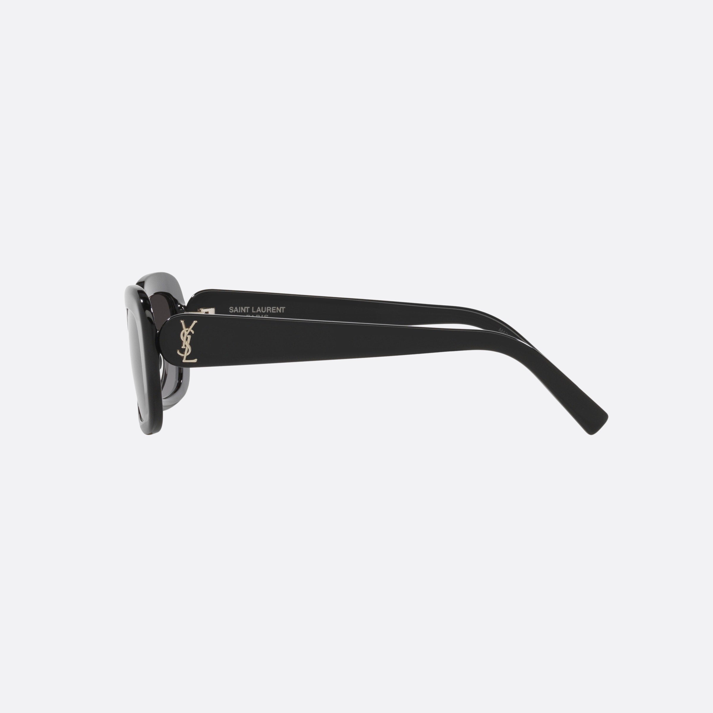 Saint 53mm Laurent M130 Black Square Woman Sunglasses - Detail View