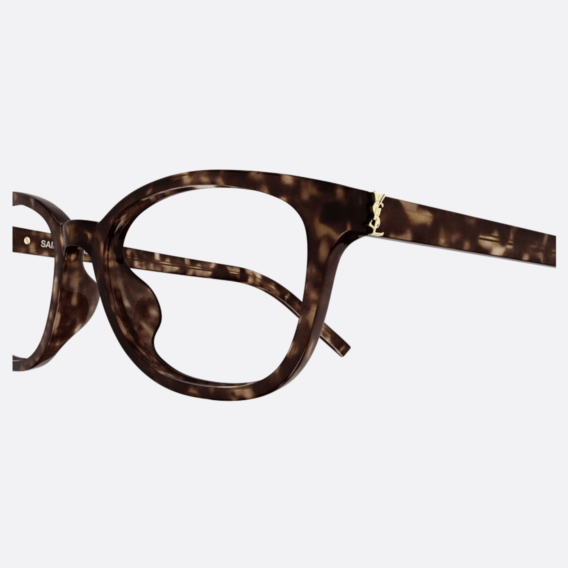 Saint 51mm Laurent M141 Havana Squared Women Eyeglasses - Detail View