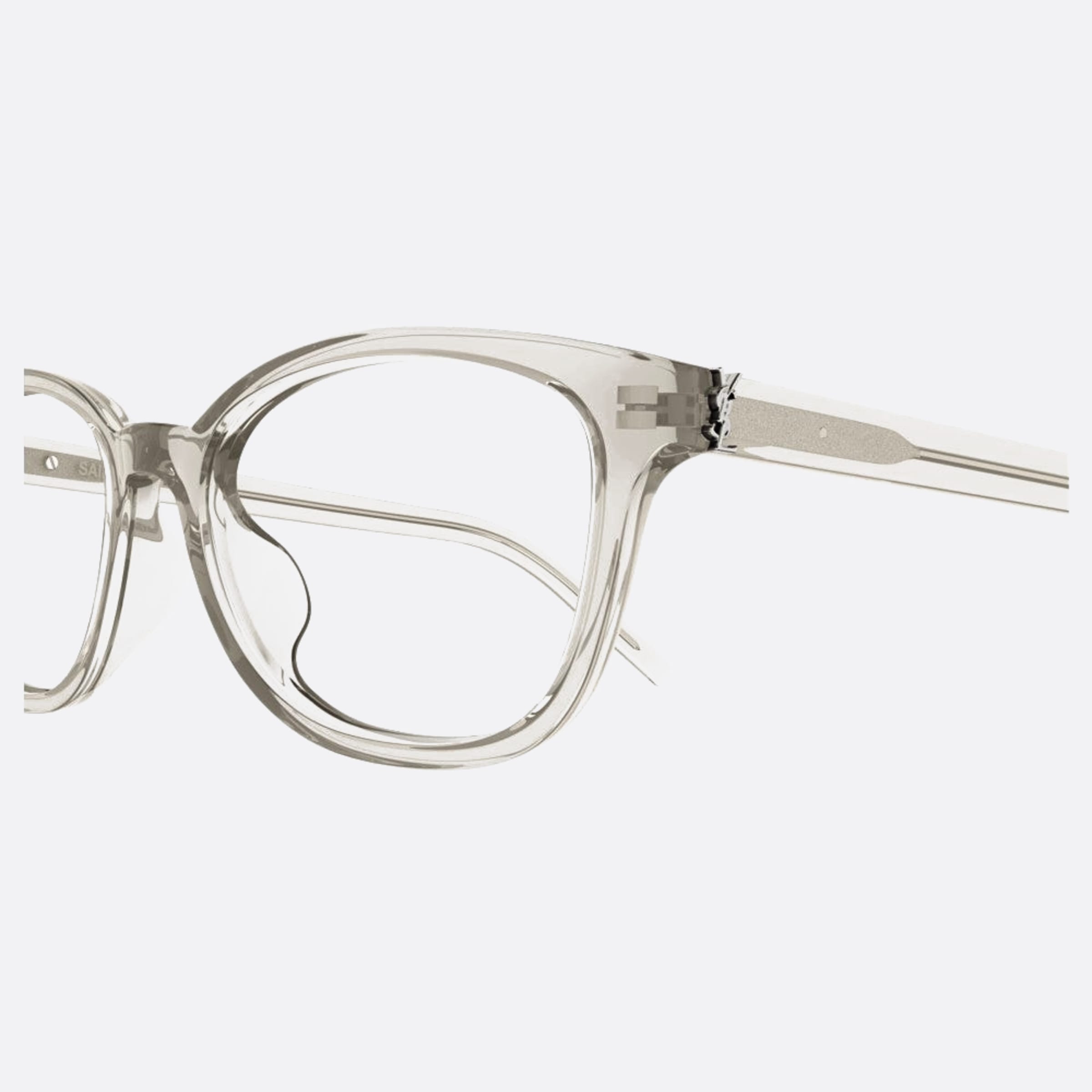 Saint 54mm Laurent M141 Tgy Grey Squared Woman Eyeglasses - Detail View