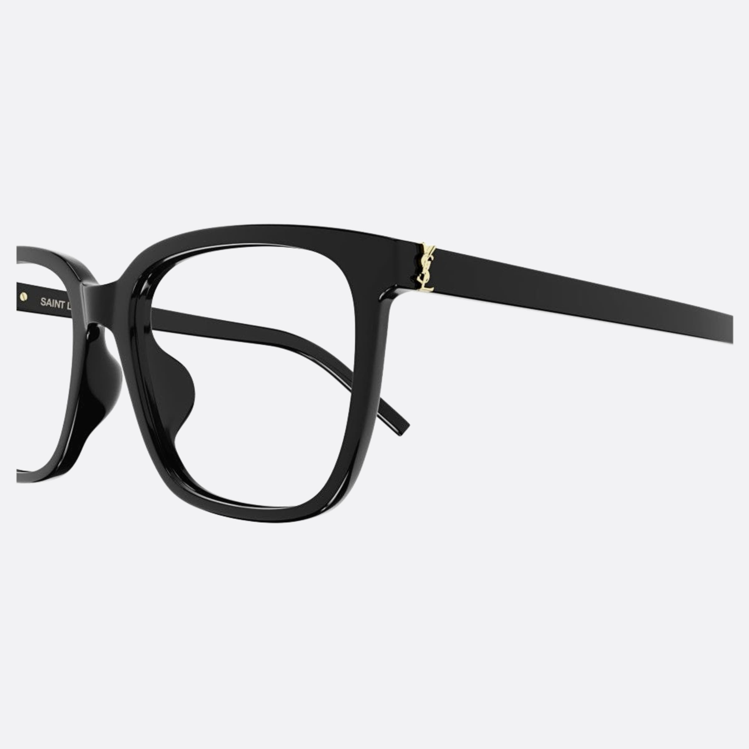 Saint 54mm Laurent M142 Black Squared Woman Eyeglasses - Detail View