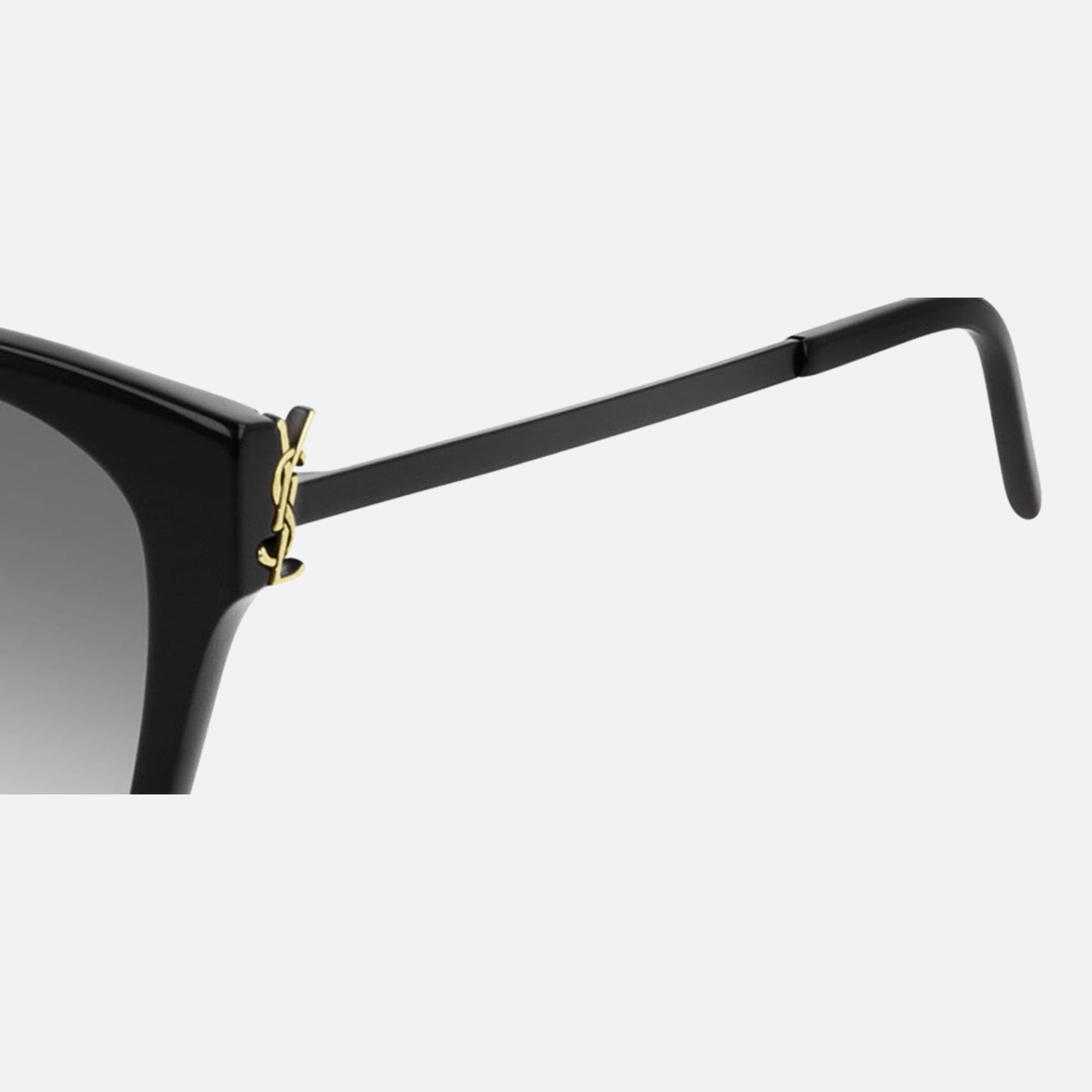 Saint 56mm Laurent M48s Black Visor Women Sunglasses - Detail View