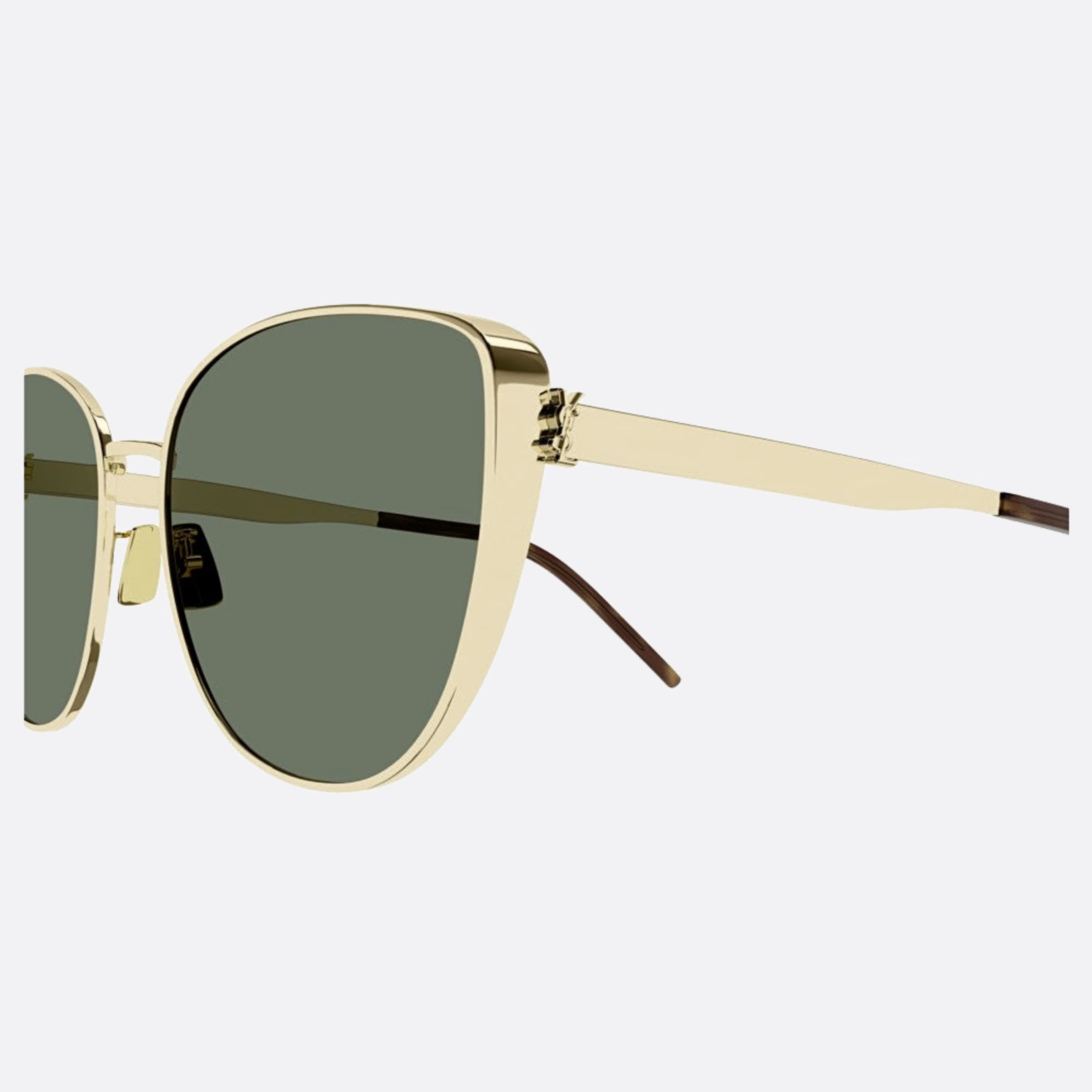 Saint 61mm Laurent M89 Gdgn Gold Cat Eye Woman Sunglasses - Detail View