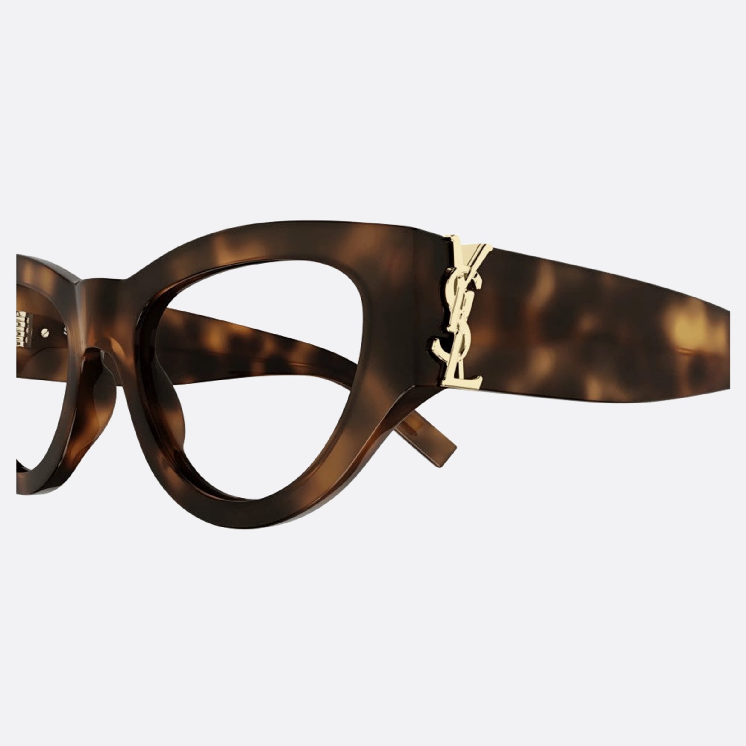 Saint 53mm Laurent M94 Opt Havana Cat Eye Woman Eyeglasses - Detail View