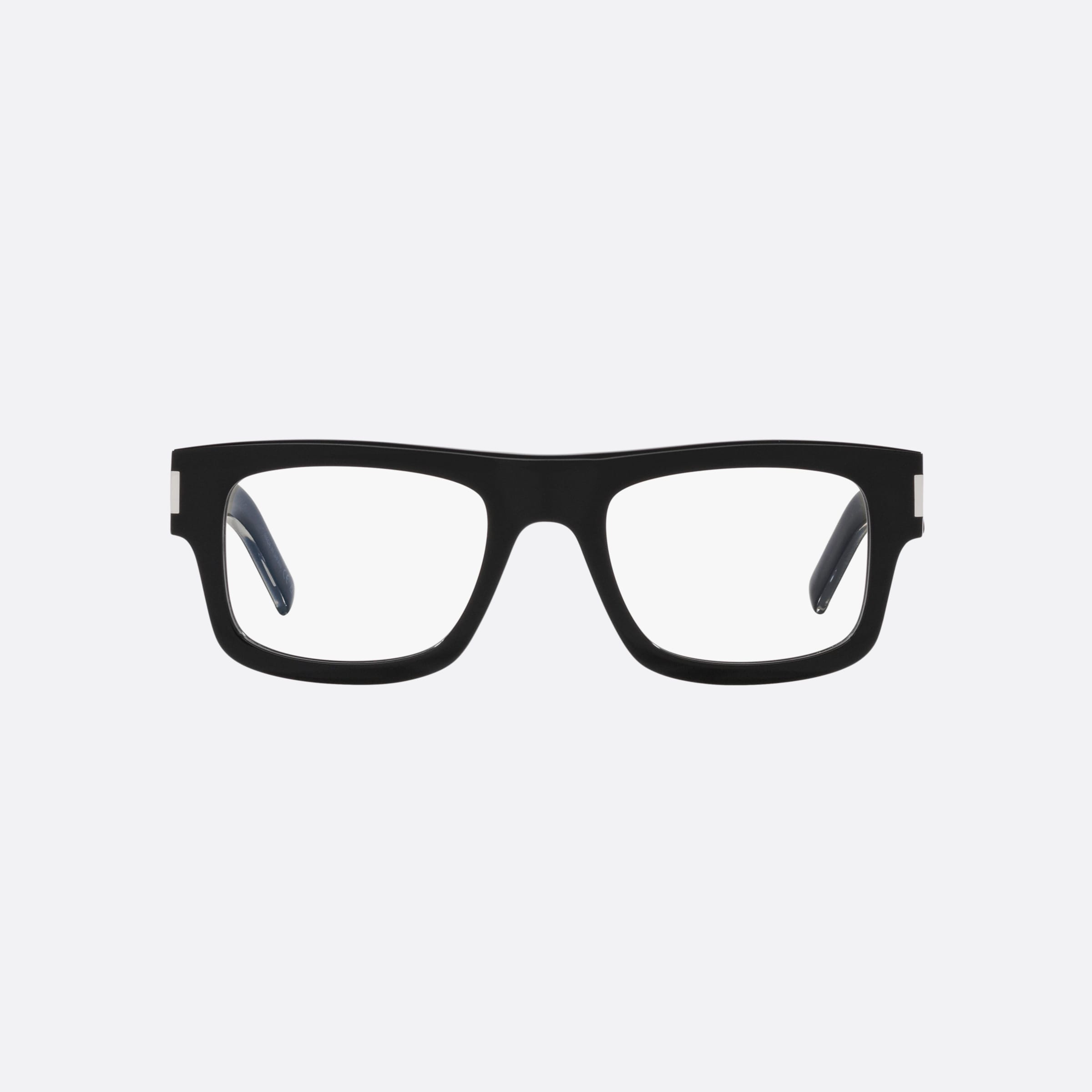 Saint 52mm Laurent Sl574 Black Rectangular Man Eyeglasses - Lifestyle Shot